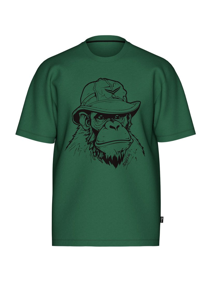 Trigema T-Shirt TRIGEMA T-Shirt mit Affen-Printmotiv (1-tlg) günstig online kaufen