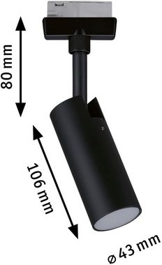 Paulmann Deckenleuchte URail Spot Tubo 1x4W 3000K 230V, LED fest integriert, Warmweiß, 3-Step-Dimmbar