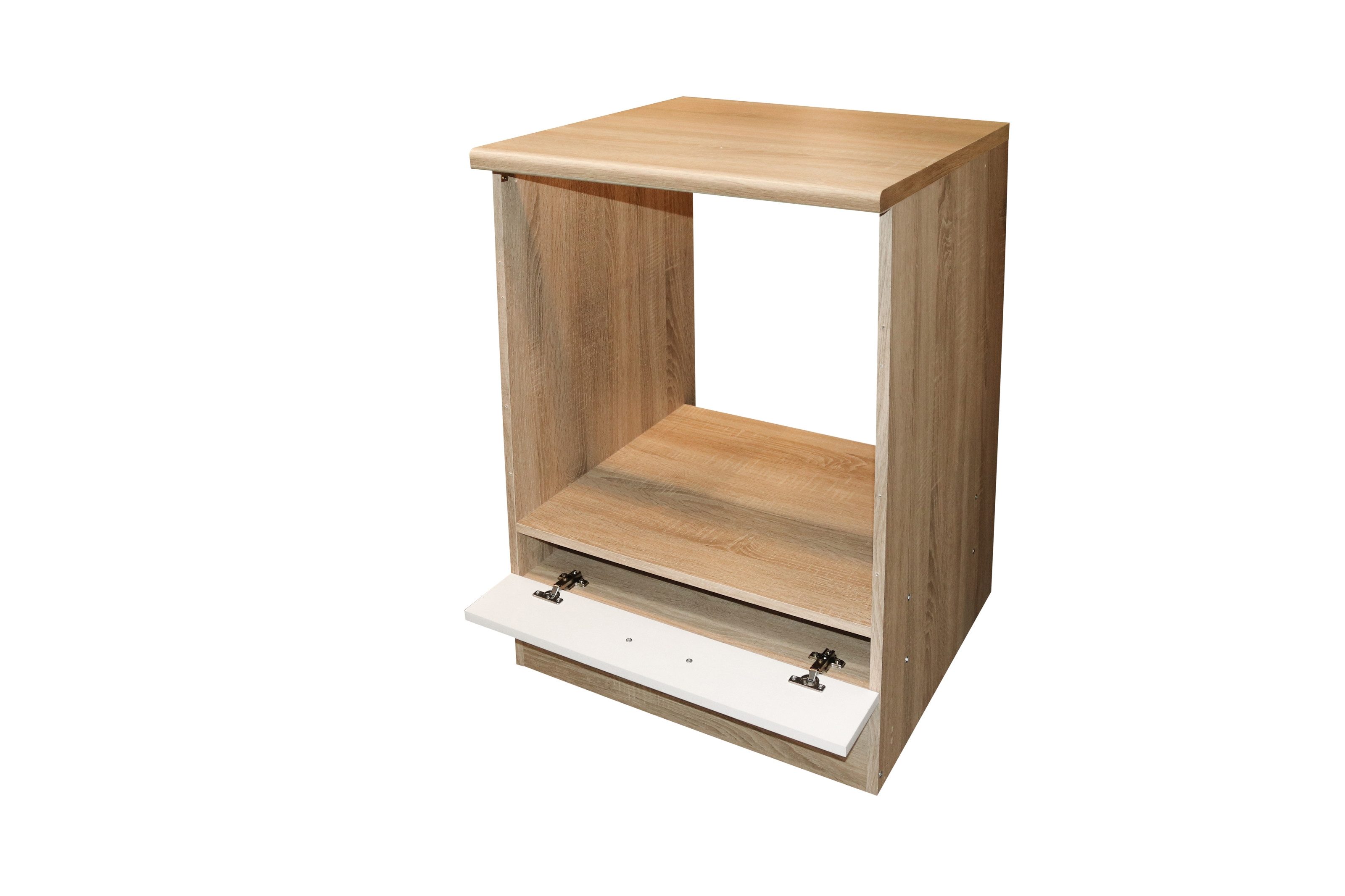 BEGA BBK Herdumbauschrank in Sonoma-Eiche / wei - 60x90x60 (BxHxT)