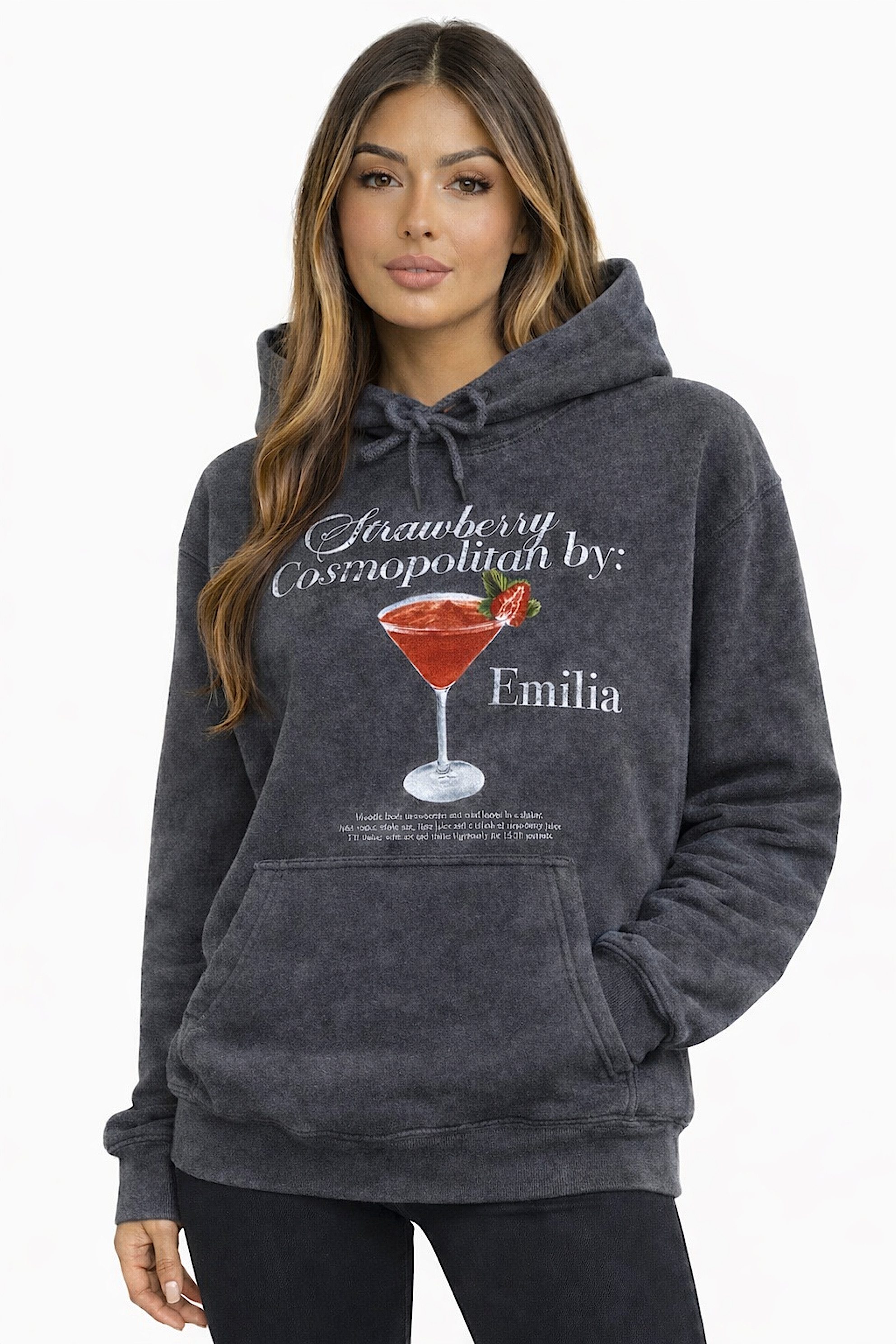 Hoodie Worldclassca Oversized Hoodie "STRAWBERRY" Kapuzenpullover Sweatshirt