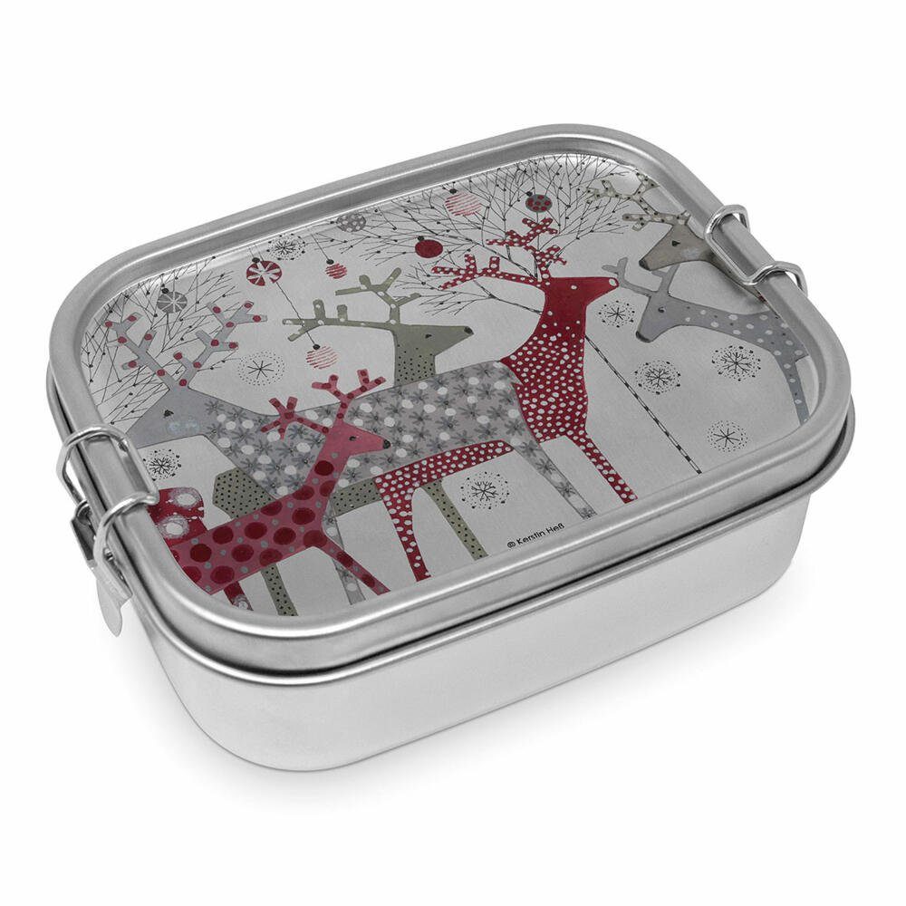 PPD Lunchbox Scandic Christmas Steel 900 ml, Edelstahl