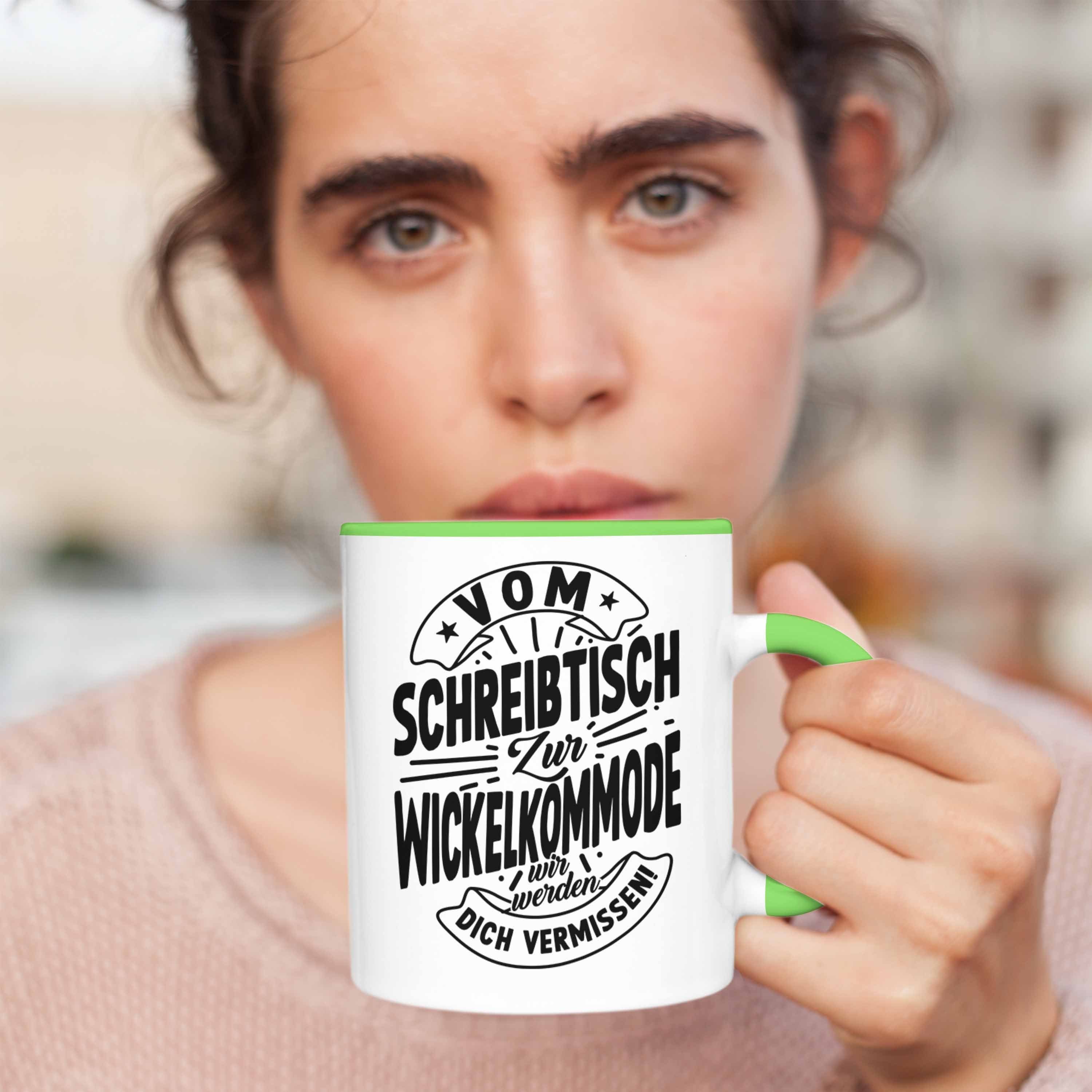 Trendation Abschied Tasse Mutterschutz Geschenk Mutterschutz Grün Kaffeetasse Kollegi Tasse