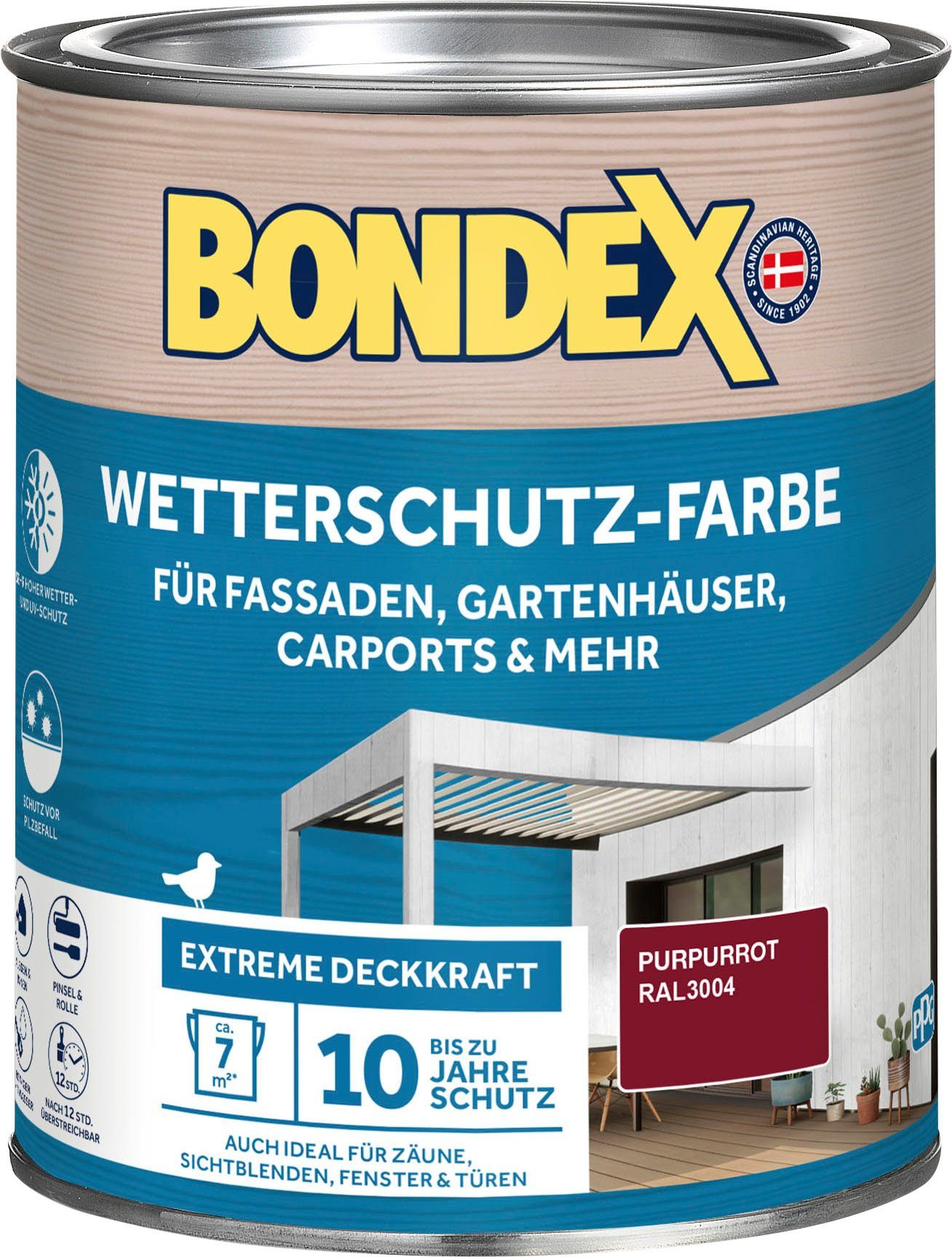 Bondex Wetterschutzfarbe Purpurrot