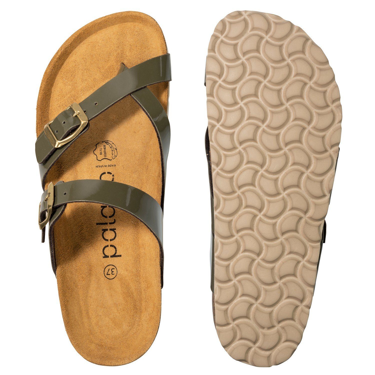 Palado Palado Cres 0468 Pantolette (16701126) Olive Lack