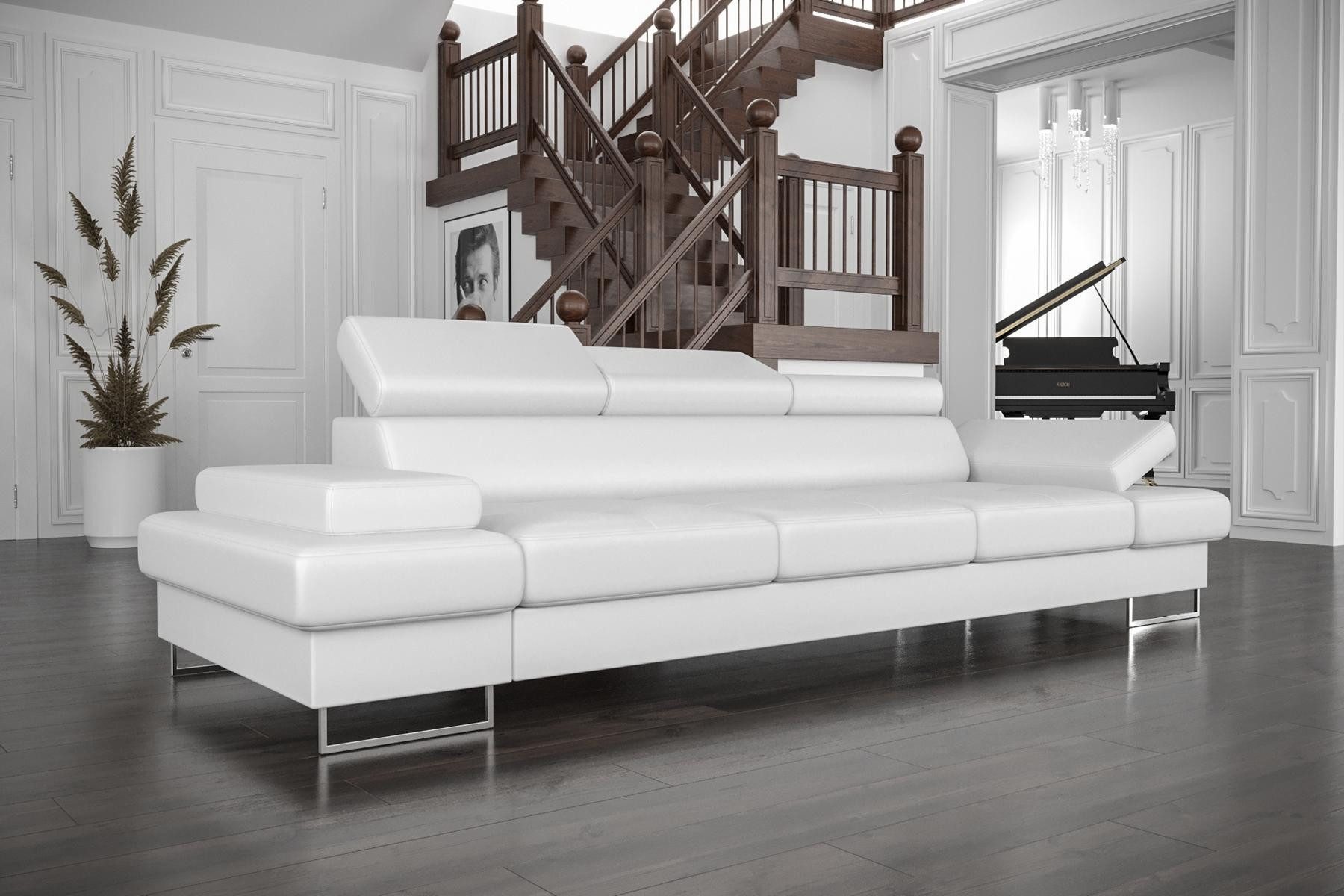 Xlmoebel Polstergarnitur Elegantes Sofa mit modernem Textilbezug und gemütlicher Polsterung, (Sofa 4 Sitzer), Hergestellt in Europa