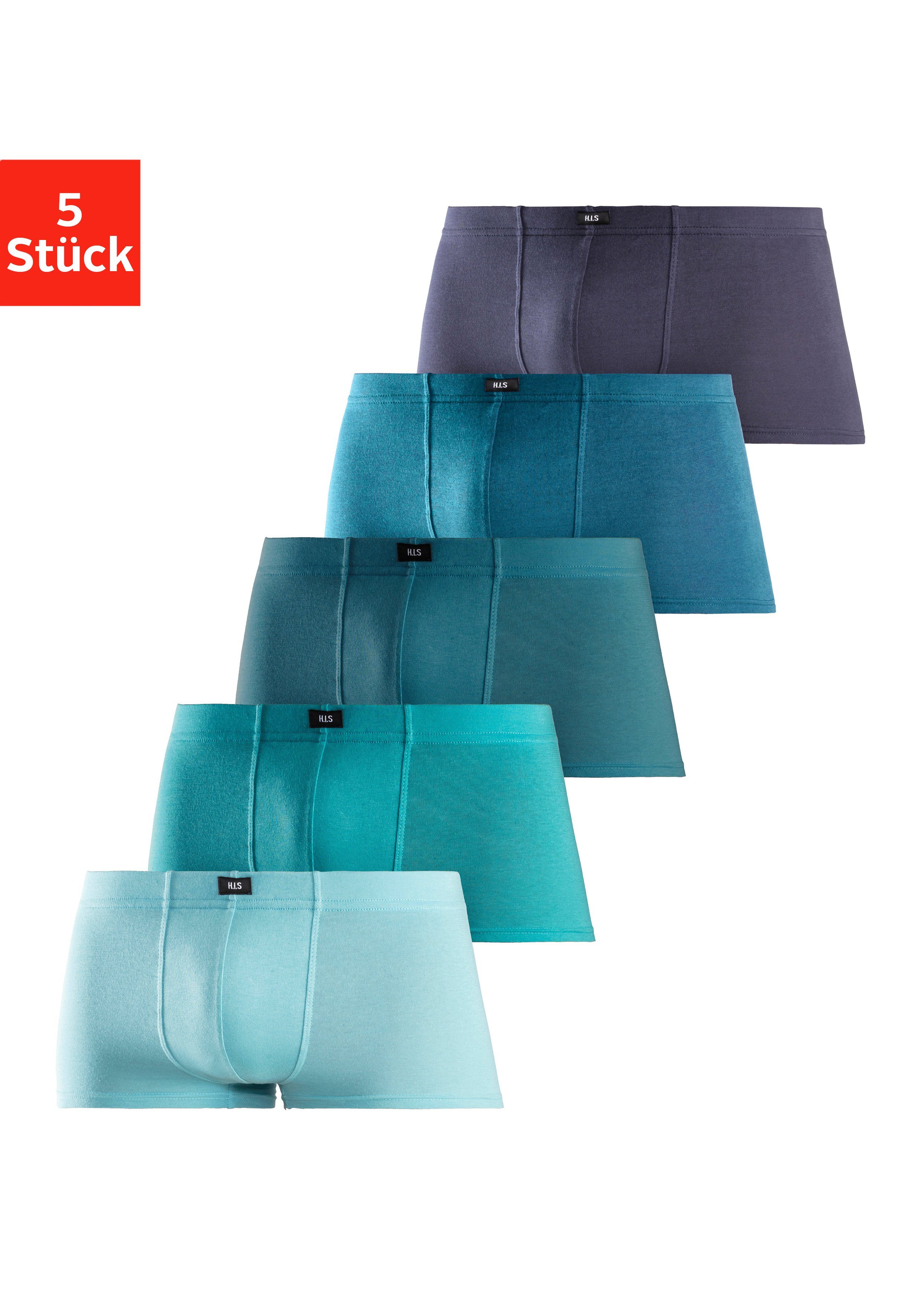 H.I.S Hipster (Packung, 5-St) knapp sitzende Boxershorts aus Baumwollstretc günstig online kaufen