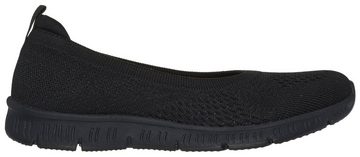 Skechers BE-COOL- Ballerina Slipper, Schlupfschuh, Slip-On Sneaker mit gepolstertem Fersenschaft