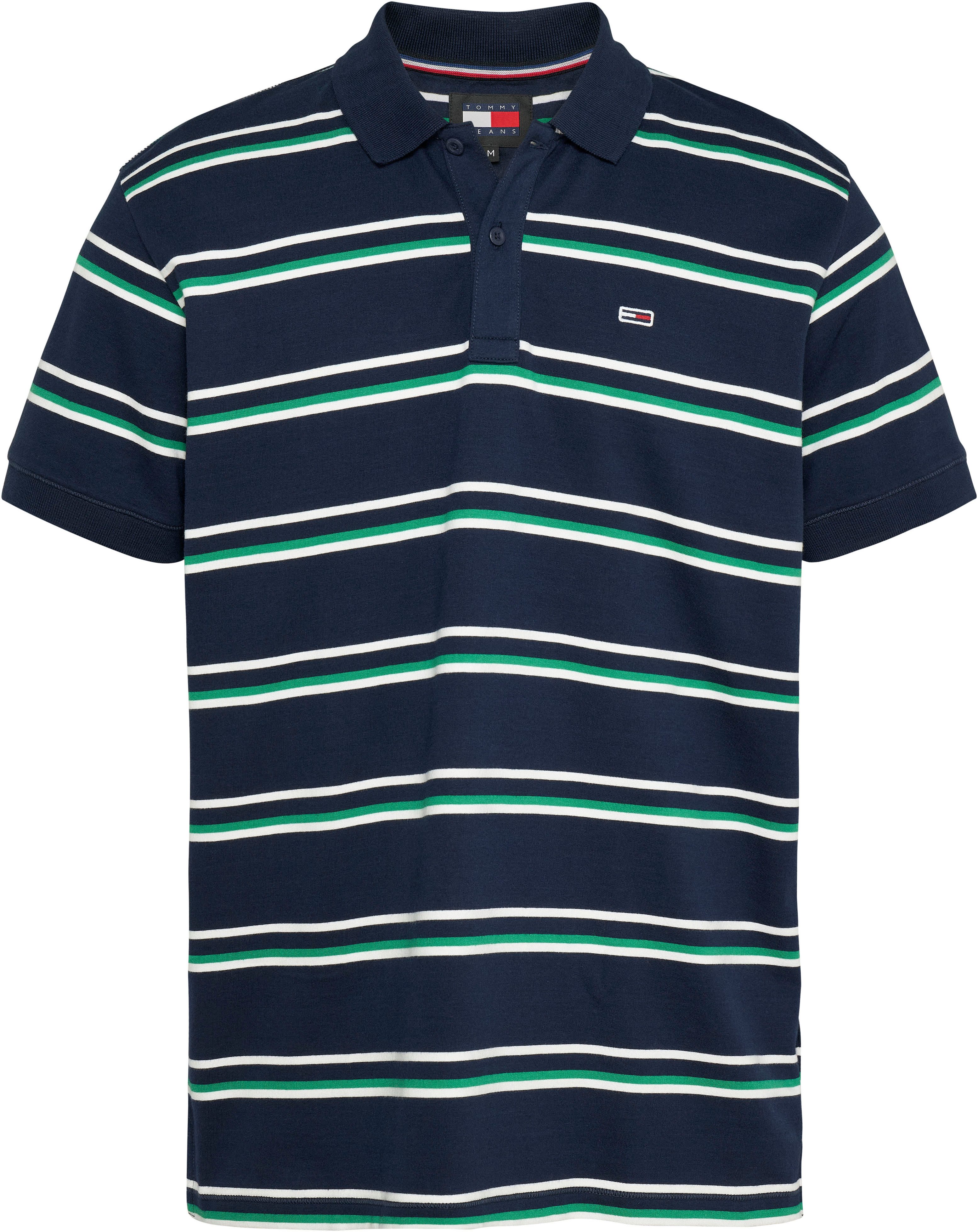 Tommy Jeans Poloshirt TJM REG ESSENTIAL STRIPE POLO mit Logostickerei. Reduzierter Preis € 33,86. Unverbindliche Preisempfehlung € 74,90