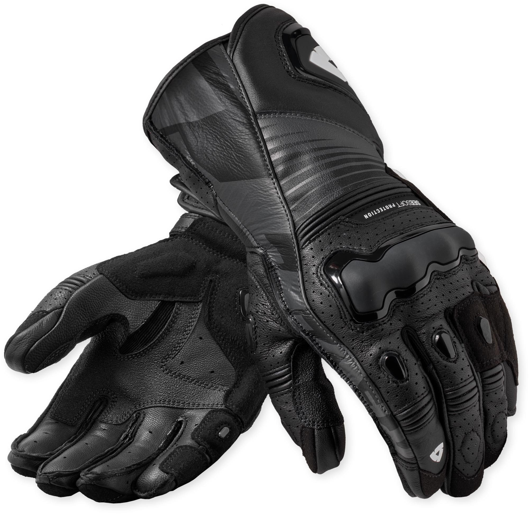 Revit Motorradhandschuhe Argon 3 perforierte Motorradhandschuhe mit Fingerbrücke,lange Stulpe,perforiert,Touchscreenbedienung mög