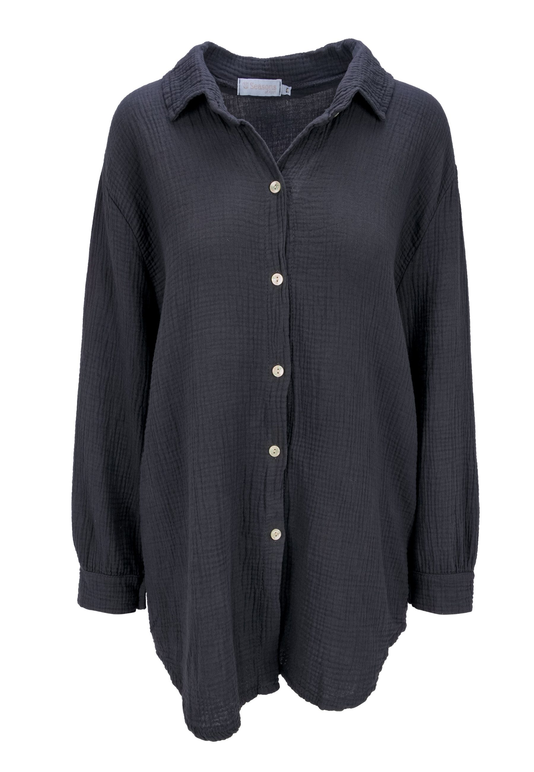 Seasons of April Hemdbluse SUSIE MUSSELIN OVERSIZED Oversized Musselin Blus günstig online kaufen