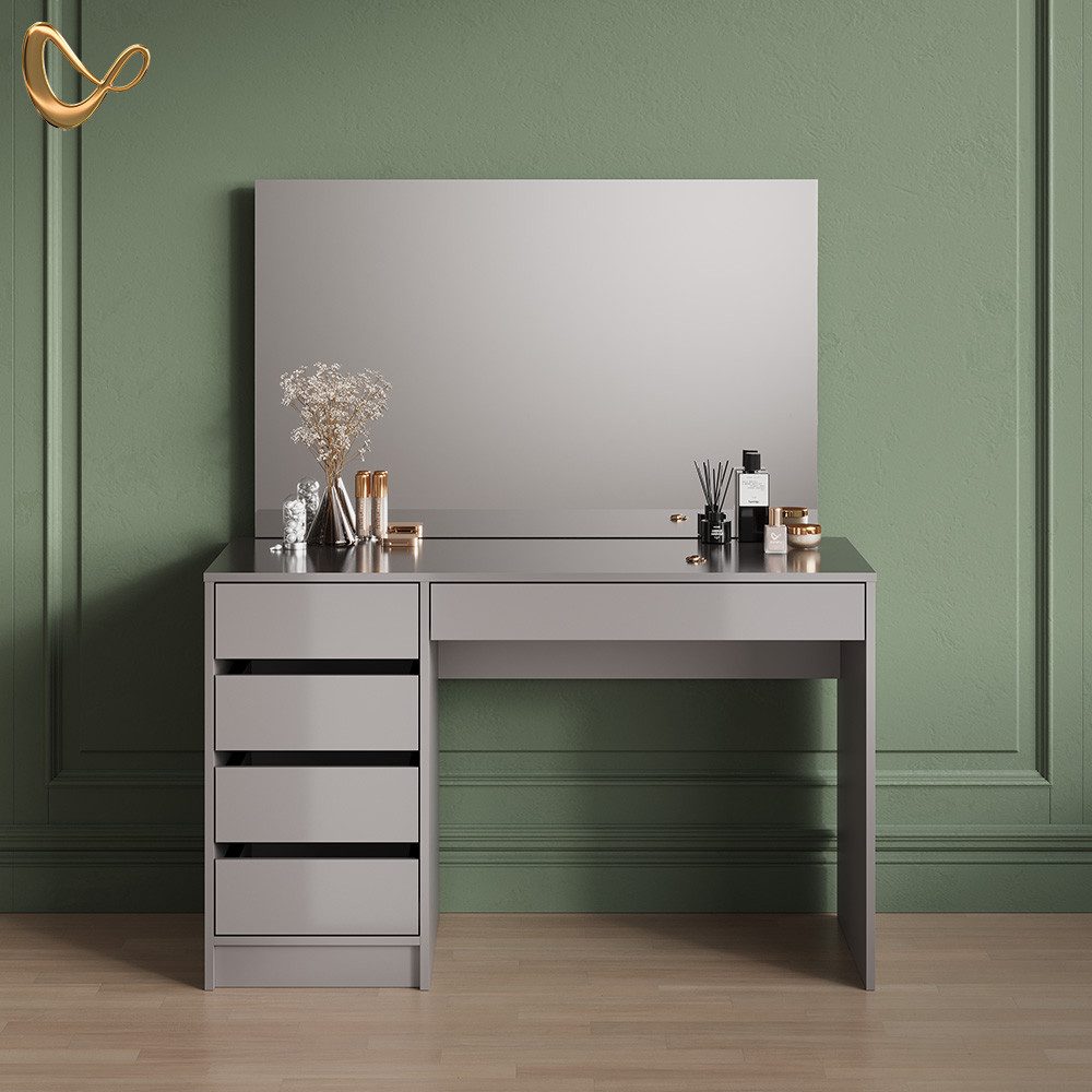 Livinity® Schminktisch Imola, Grau, 120 cm günstig online kaufen