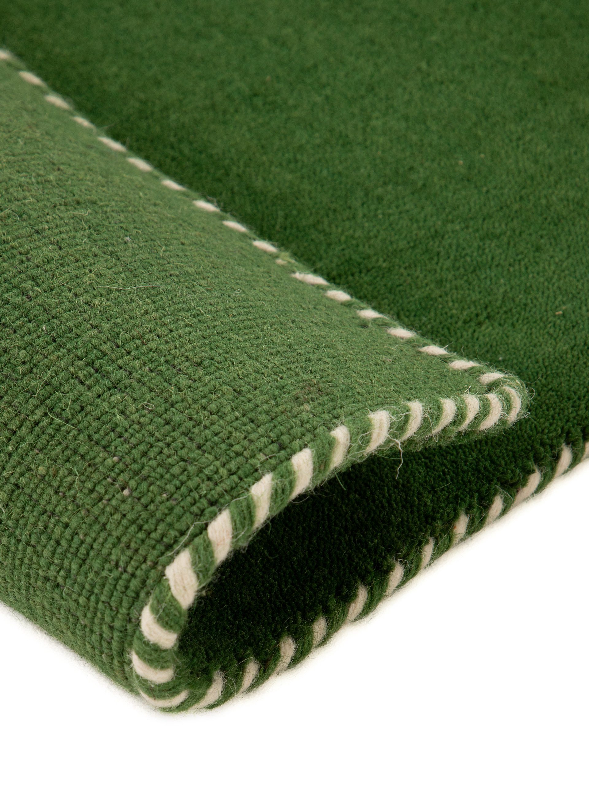 carpetfine Wollteppich Gabbeh Lola Uni, rechteckig, Höhe: 14 mm, mit natürlichem Pflanzenmaterial von Hand gewebt, auch in Rund