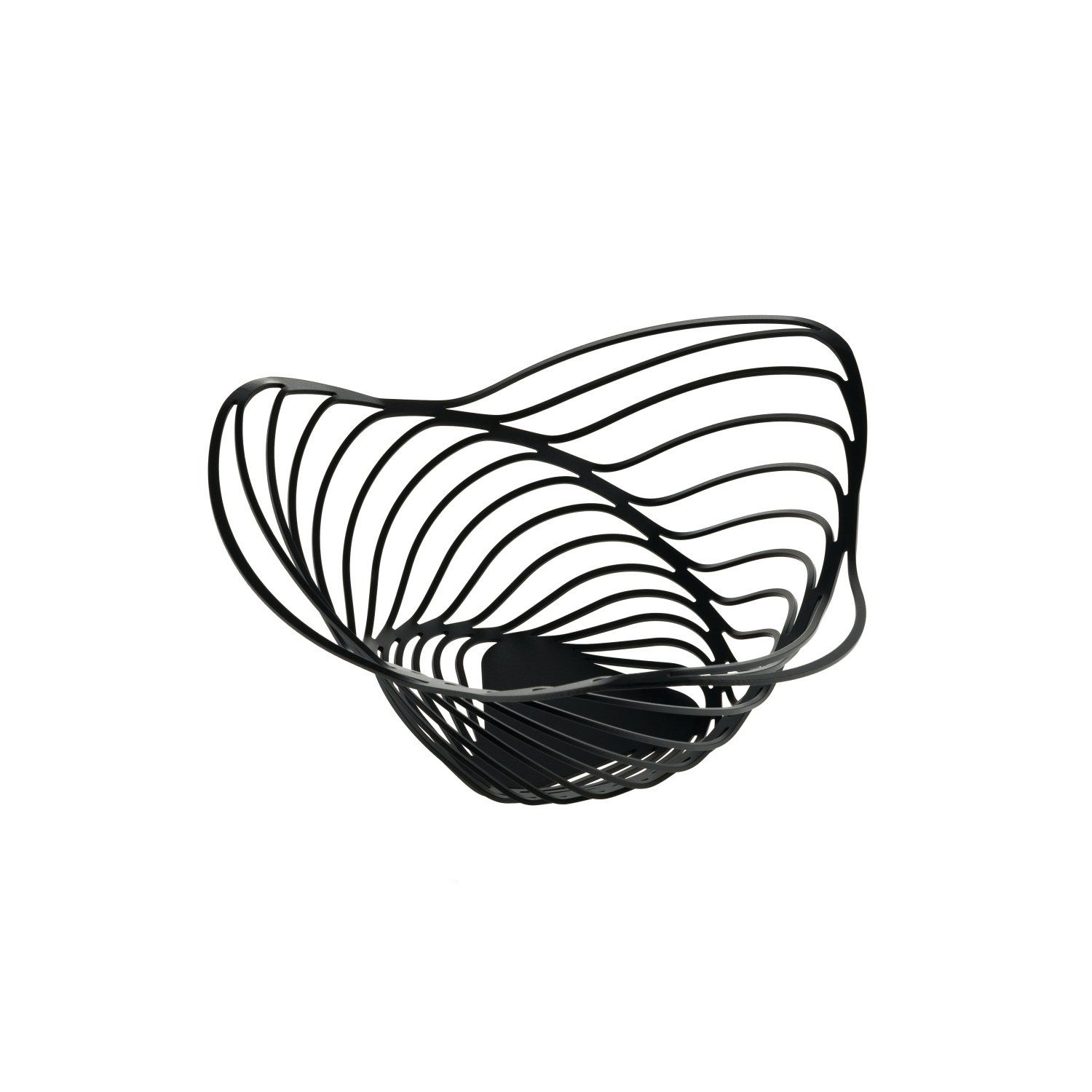 Alessi Obstschale Trinity Schwarz 26 cm, Edelstahl