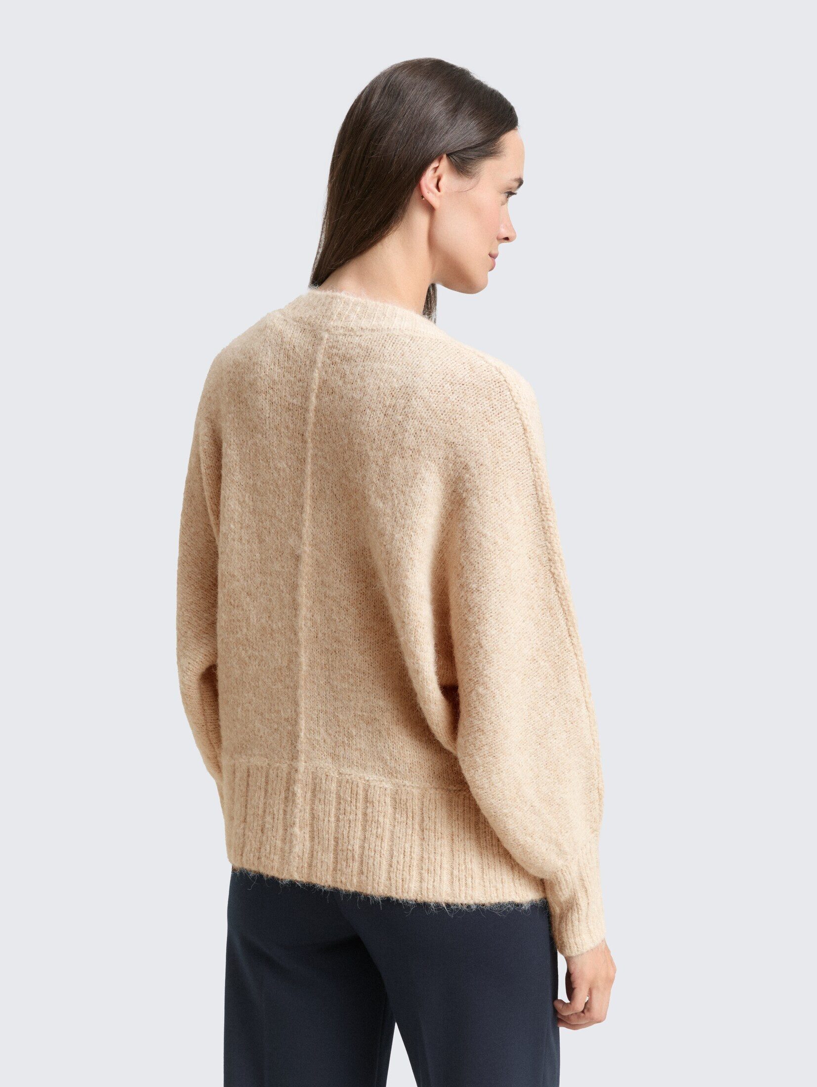 TOM TAILOR Cardigan Pullover & Strickjacken Oversize Cardigan mit Wollanteil