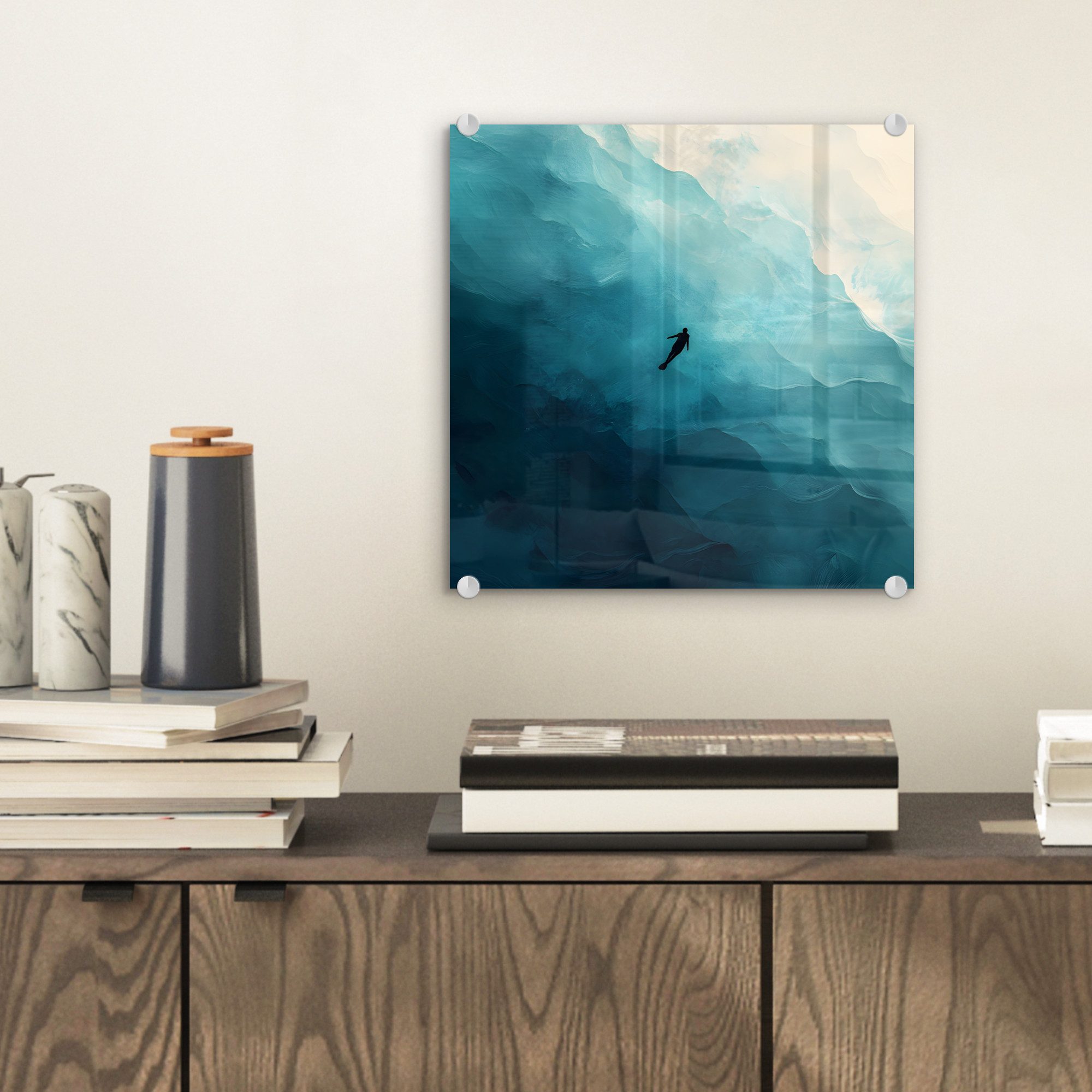 MuchoWow Acrylglasbild Meer - Silhouette - günstig online kaufen