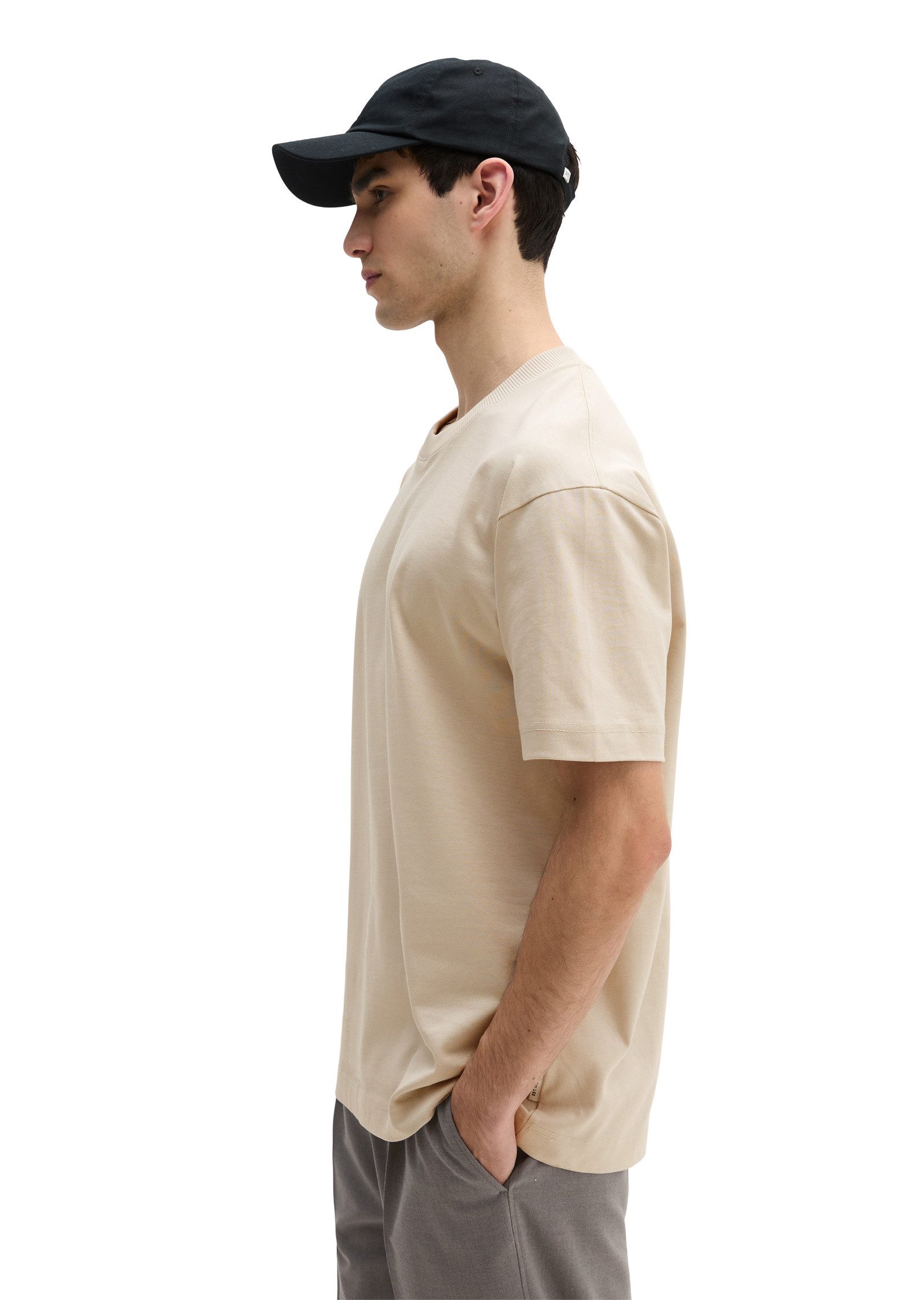 Marc O'Polo T-Shirt aus schwerem Bio-Baumwoll-Jersey günstig online kaufen