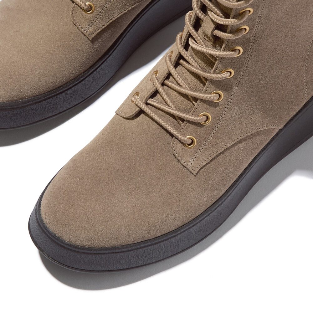 Fitflop F-Mode Suede Lace-UP Flatform Ankle Boots Stiefel