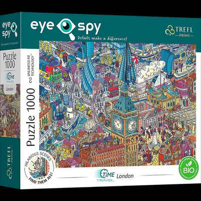 Trefl Puzzle UFT Eye Spy Puzzle 1000 - Imaginary Cities: London, Großbritanien, 599 Puzzleteile