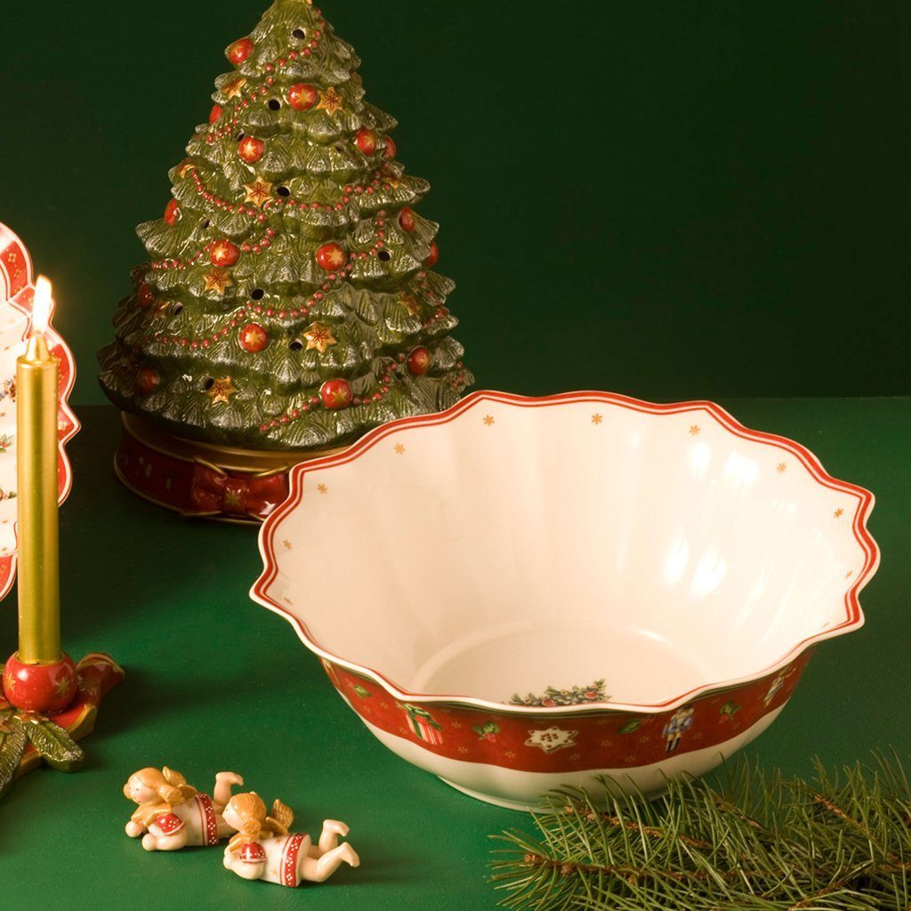 Villeroy & Boch Salatschüssel Toy's Delight Schüssel, Porzellan, (1-tlg), Premium Porcelain, 1 Stck, Handw., mikrow.sicher