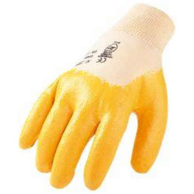 ASATEX Arbeitshandschuh-Set Handschuh, Nitril, Gr. 9, gelb