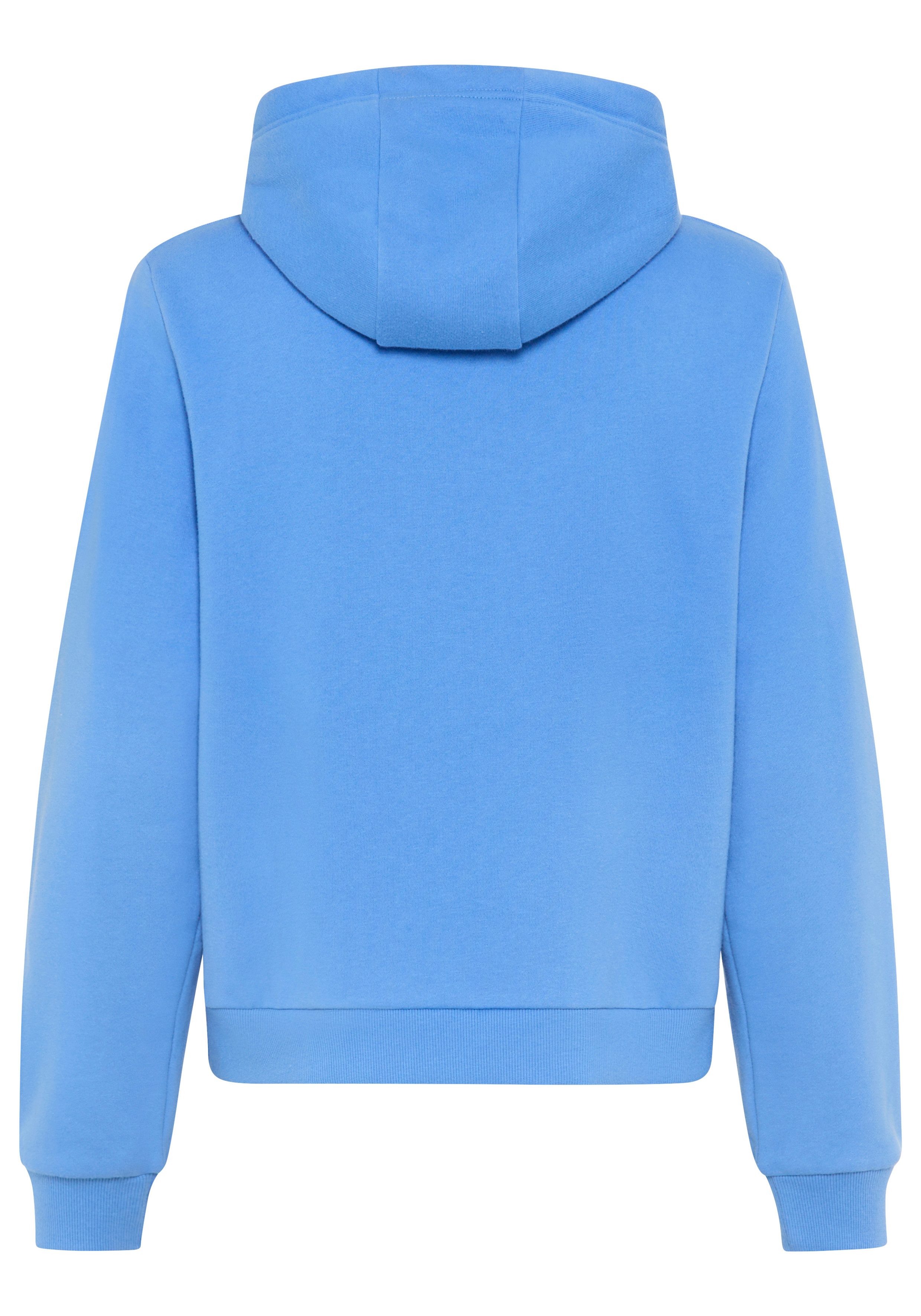 DELMAO Kapuzensweatshirt Angeraute Baumwollmischung mit Kapuze und Kängurutasche