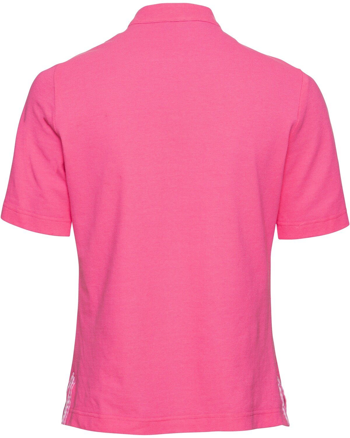 Luis Steindl T-Shirt Piqué-Shirt mit Vichykaro-Details günstig online kaufen