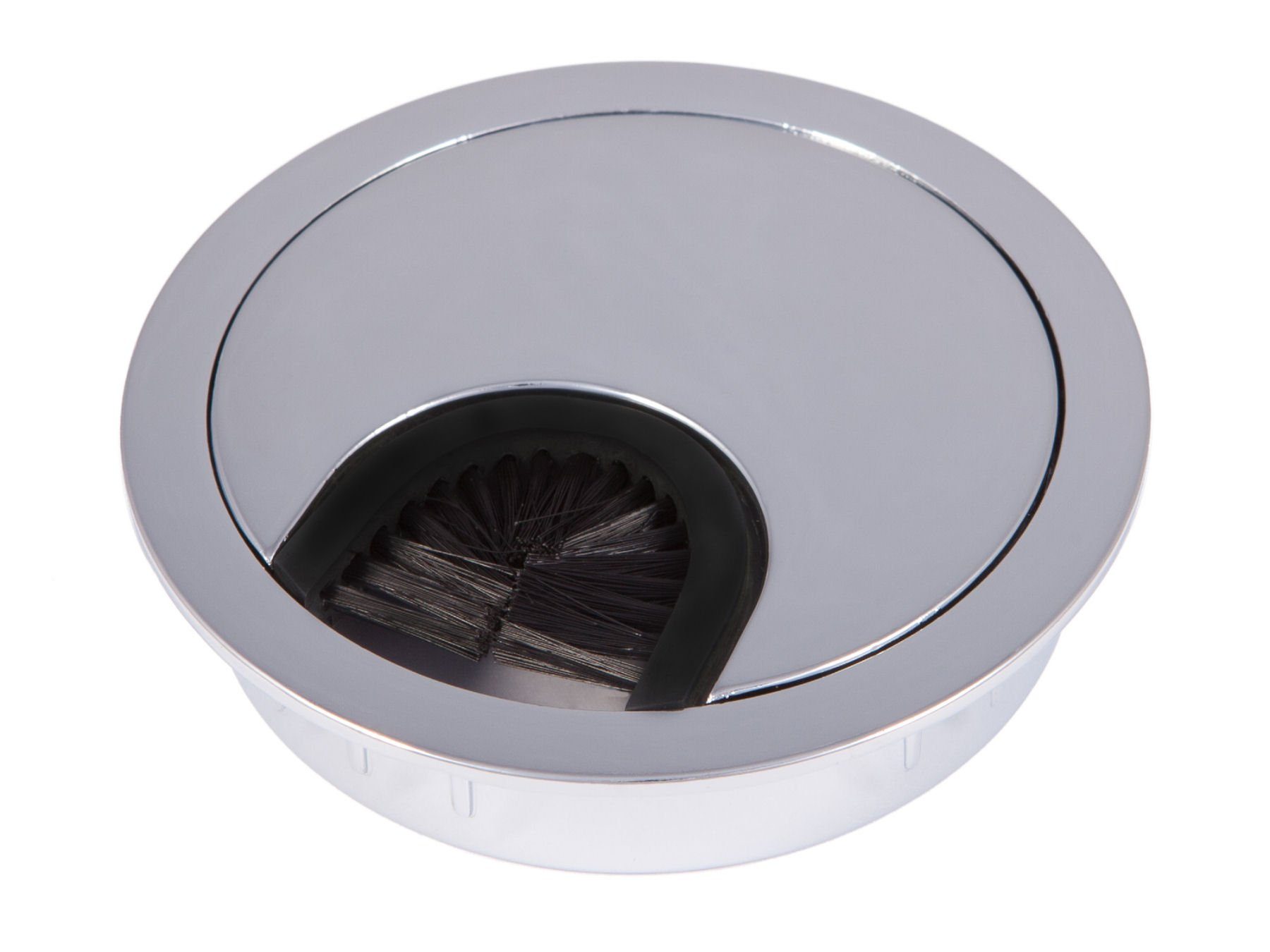 SO-TECH® Kabelkanal Kabeldurchlass Kabeldurchführung Metall (1-St), mit Bürstendichtung Ø 60 oder 80 mm
