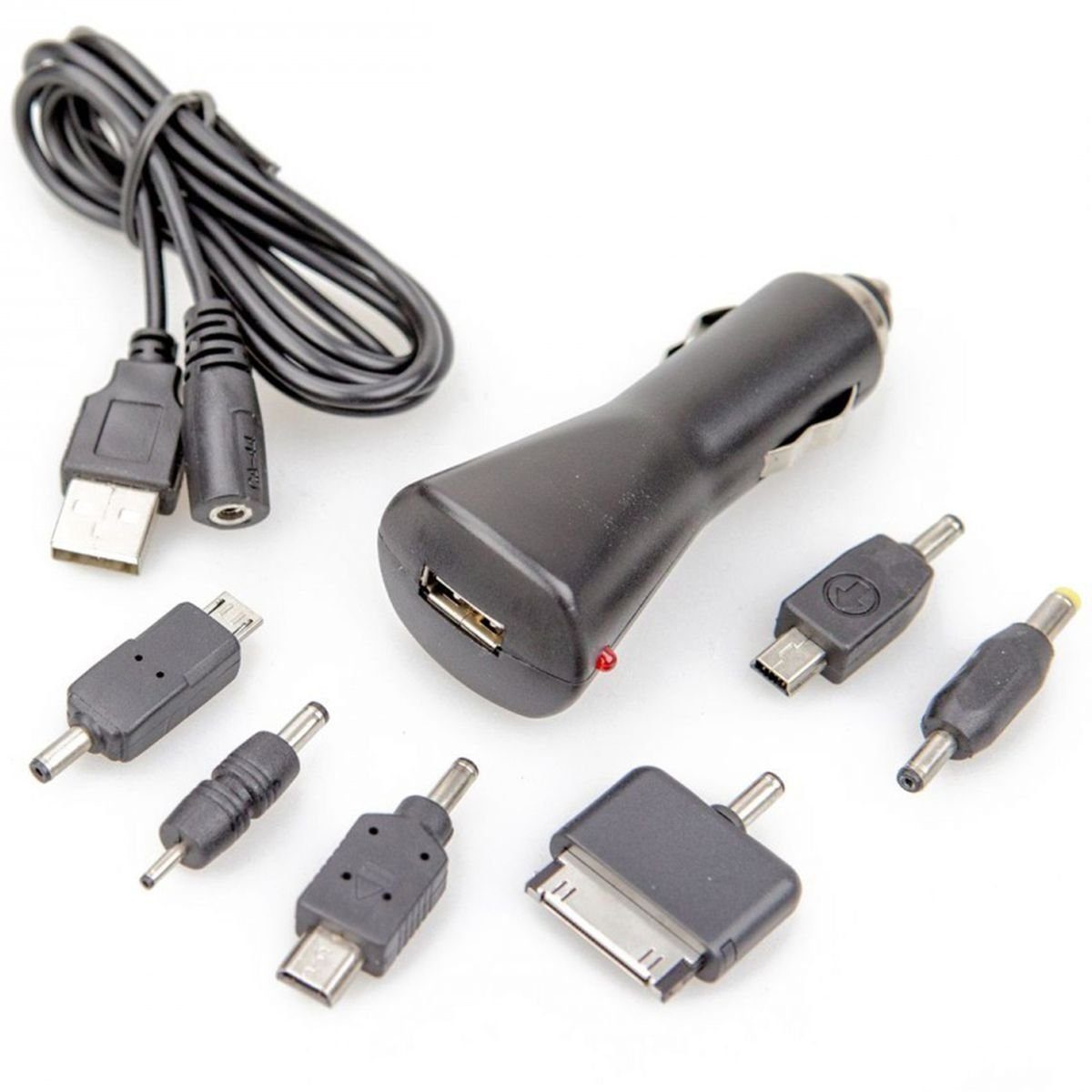 USB Multi Ladegerät 8-tlg. Set 12V / 24V Kfz Mini Adapter Ladeadapter Universal-Ladegerät