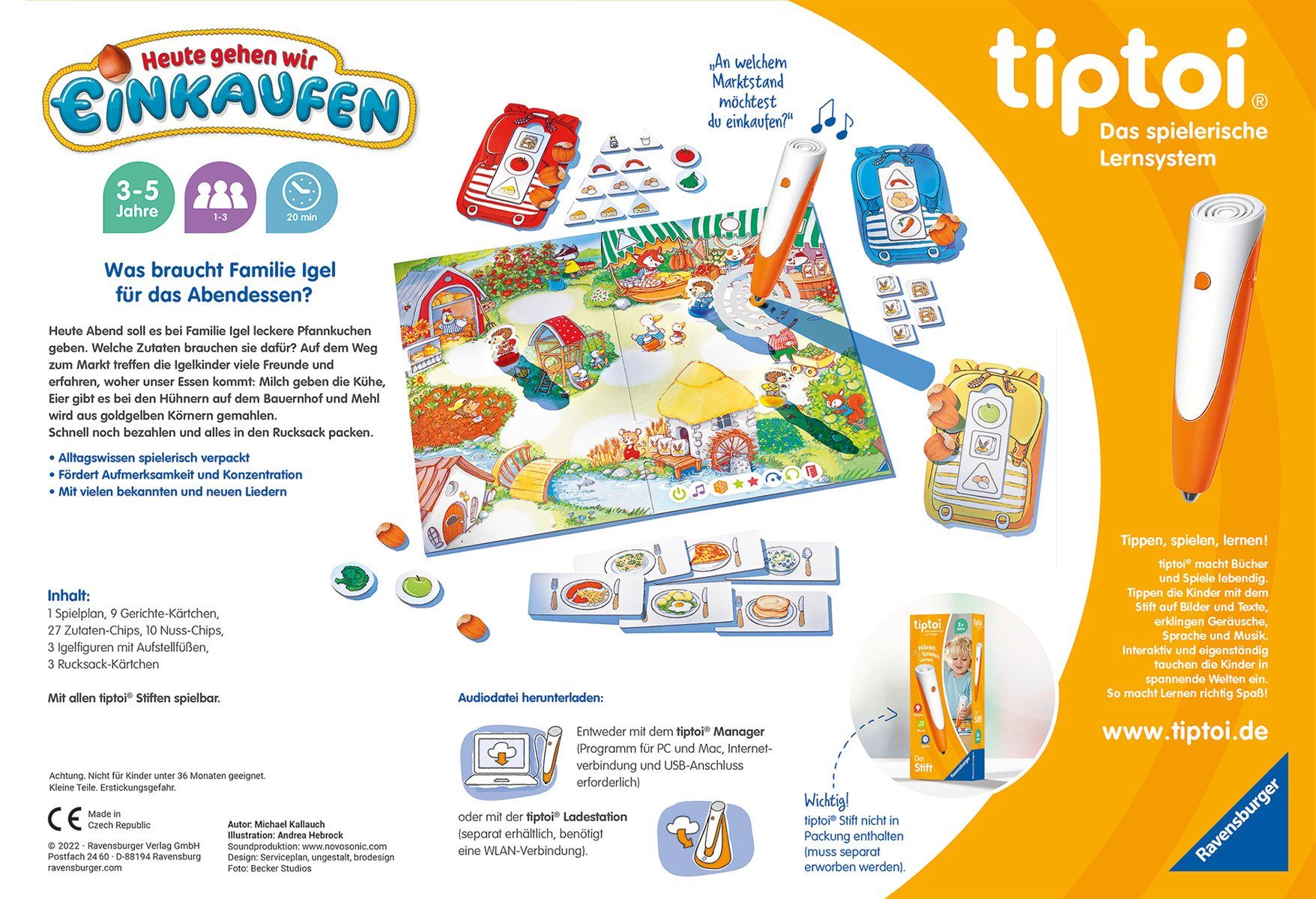 Ravensburger Spiel tiptoi® Heute gehen wir einkaufen, Made in Europe