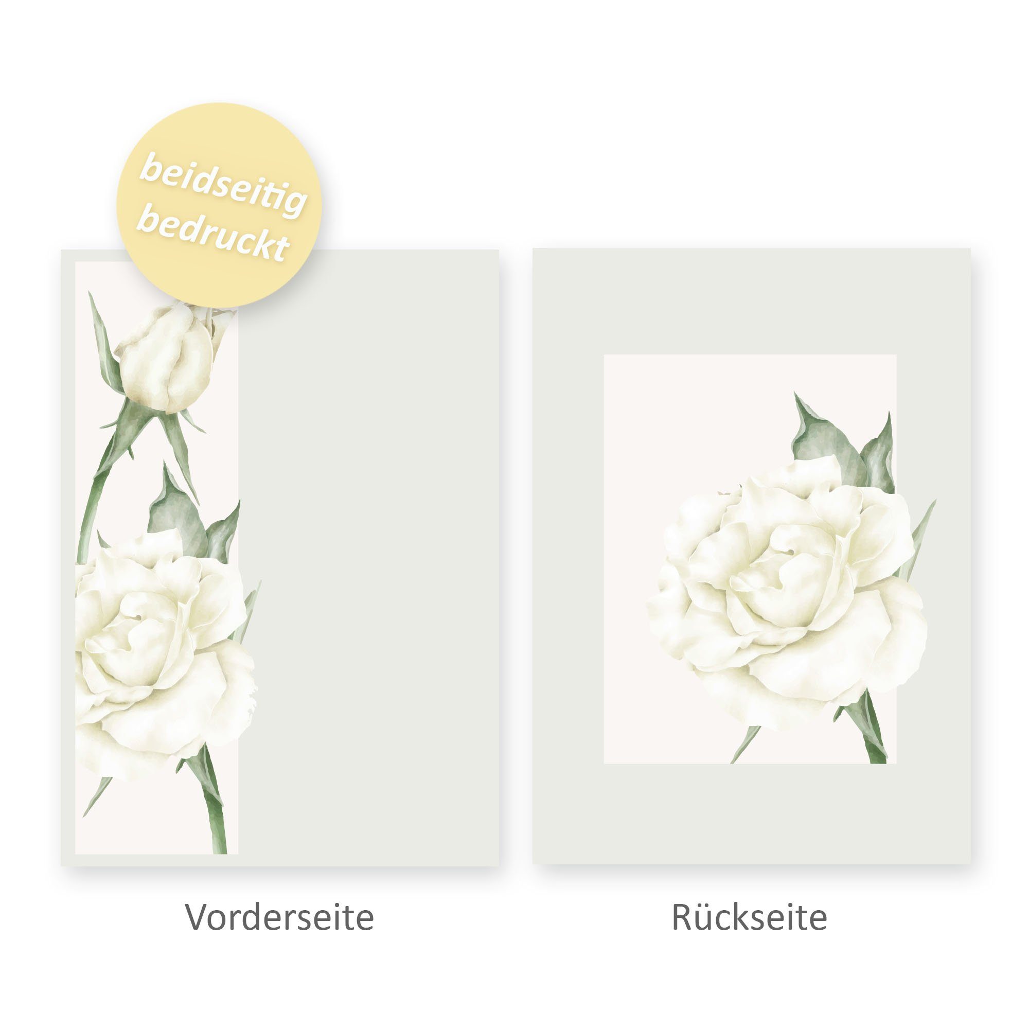 Feder Set, Set Briefpapier Kreative Set A4 passenden Briefpapier 25x A Briefpapier Rose DIN mit Umschlägen Weiß