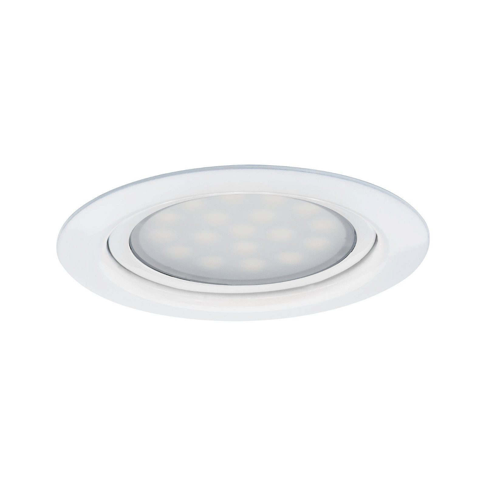 Paulmann Unterschrankleuchte 3x4,5W 12VA 230V/350mA 65mm Metall Eisen gebürstet, 3er Set, LED fest integriert, Warmweiß, LED Möbel Einbauleuchten Set