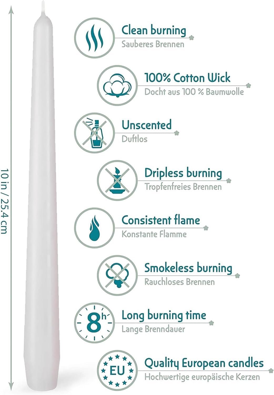 BRUBAKER Spitzkerze für Kerzenständer und Kerzenhalter - (Leuchterkerzen Se günstig online kaufen