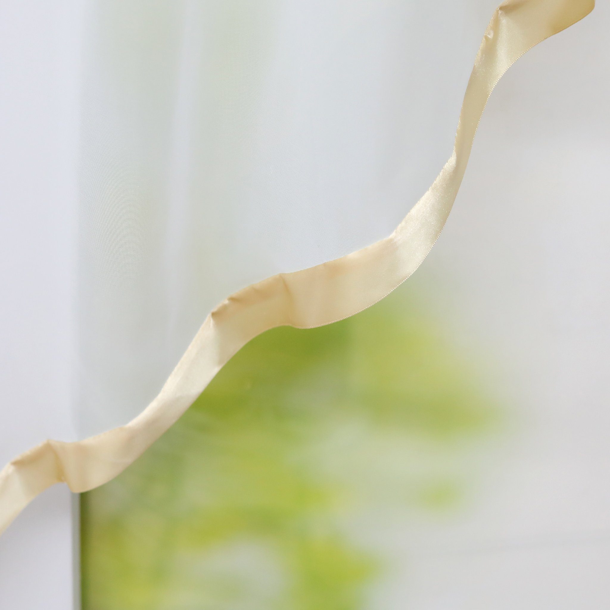 Joyswahl Scheibengardine Claudia (1 St), Kräuselband, transparent, Voile mi günstig online kaufen