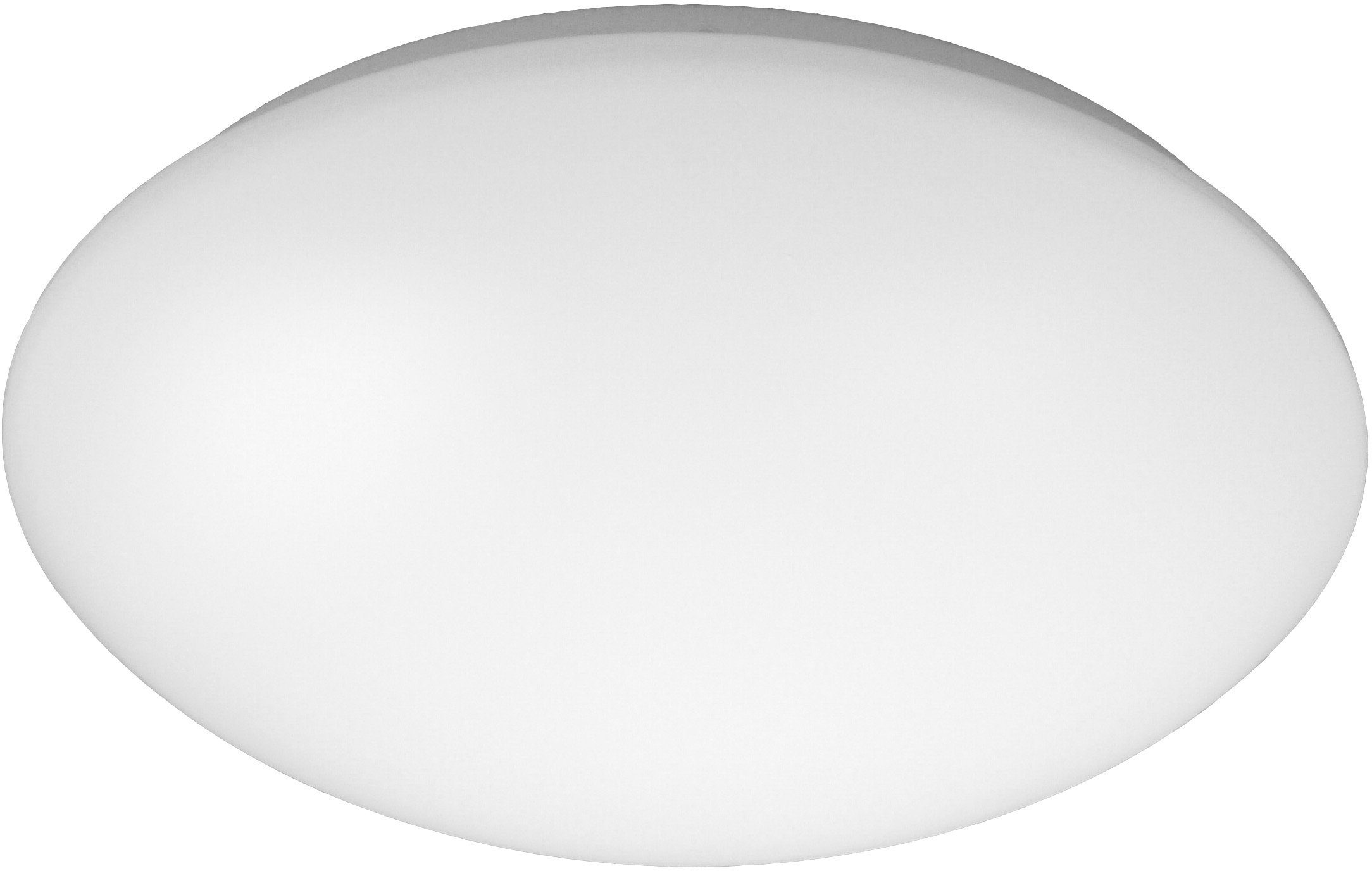 Deckenschale niermann Leuchtmittel, cm ohne opal Deckenleuchte, weiß Kunststoff, 36