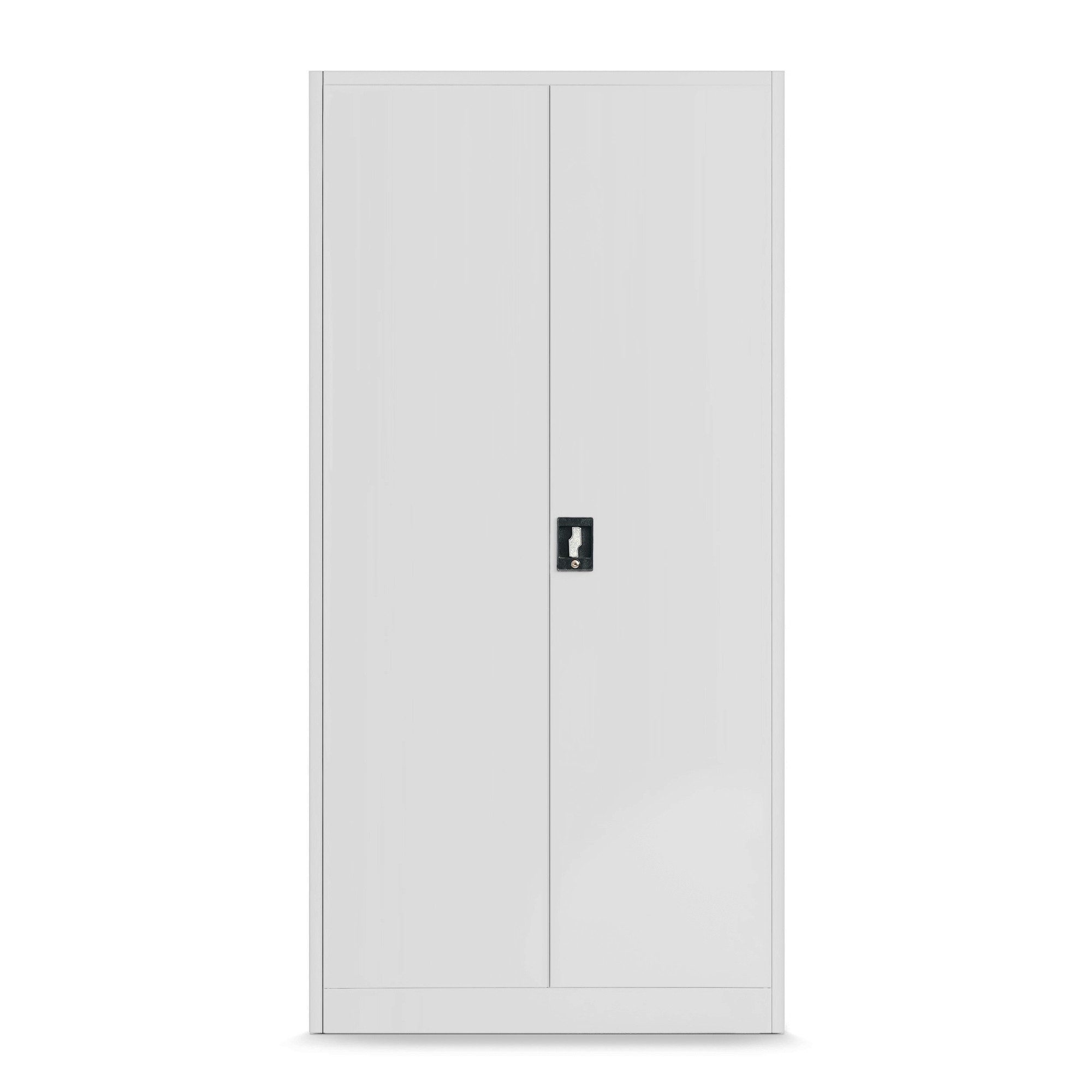 Jan Nowak Werkzeugschrank Profi Schrank abschließbar 92 cm BRUNO 5 Böden Stahl 0,8 mm (Stahl 0,8 mm Rückwand perforiert Türen perforiert PZH-zertifiziert) Werkstattschrank Schloss 2 Schlüssel perforiert robust 5 Farben