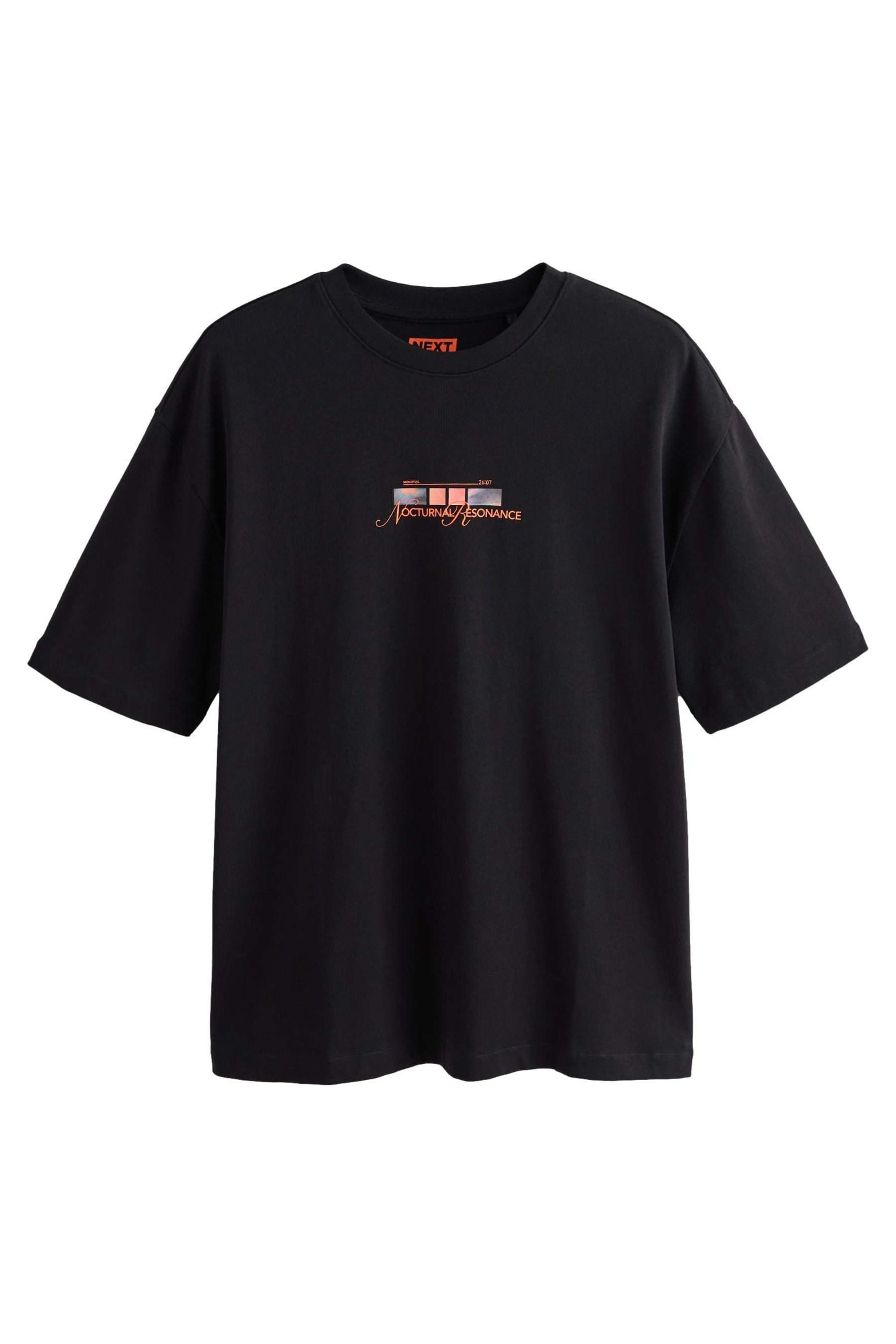 Next T-Shirt Relaxed Fit, schweres T-Shirt mit Grafik-Print (1-tlg) günstig online kaufen