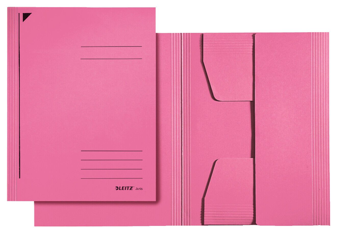 LEITZ Hefter LEITZ Jurismappe Sammelmappe A4 430 g/m² pink 3924-00-22, 3 Klappen