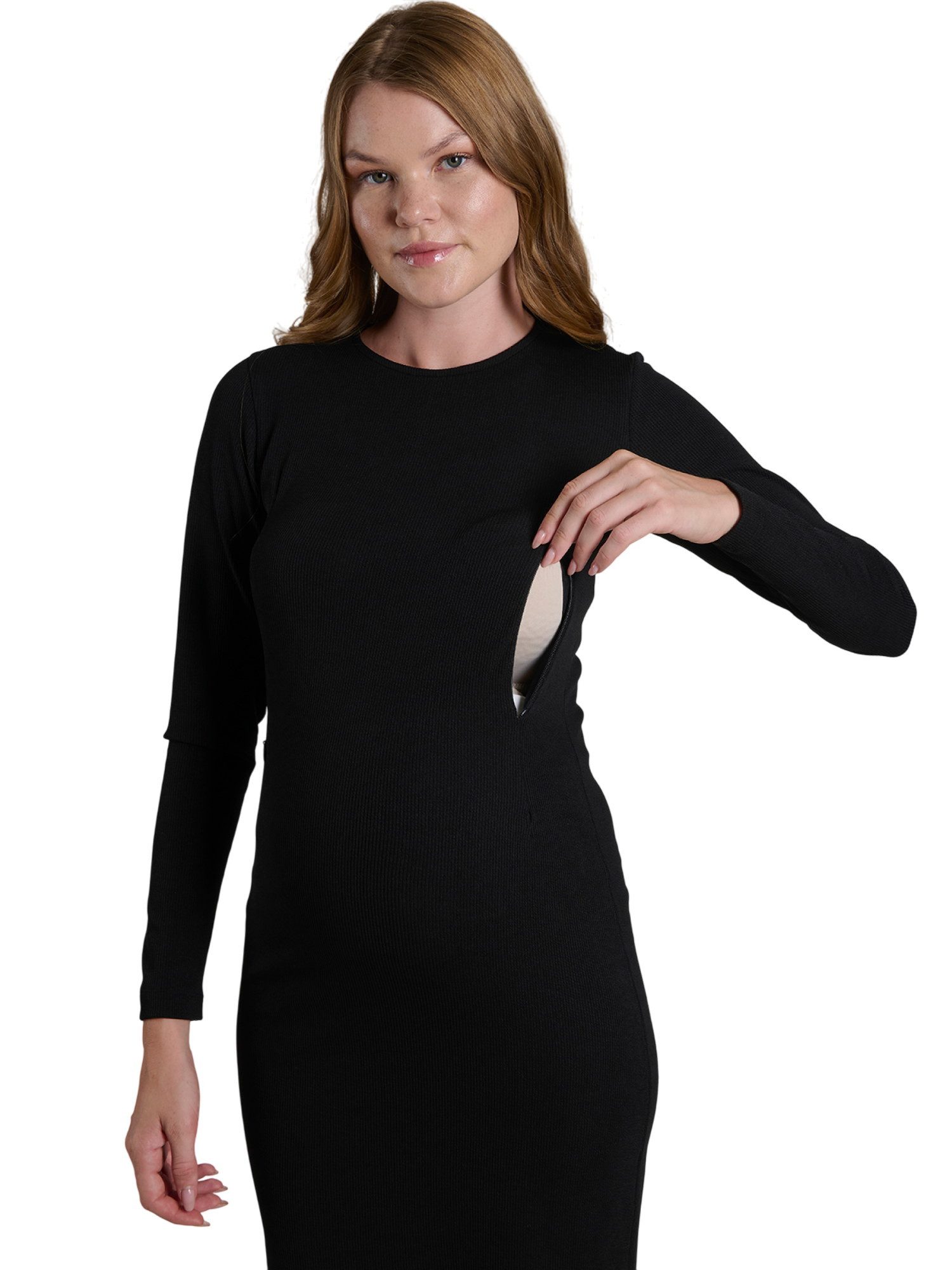 LYNMAMA Umstandskleid Elegantes Kleid für jeden Anlass