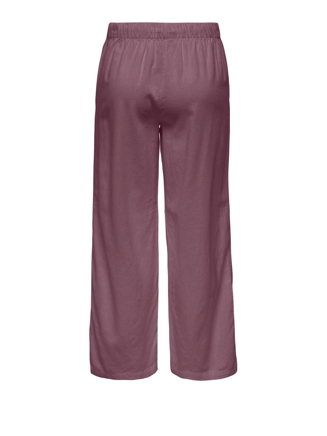 ONLY Culotte ONLGOA MW LIN BL PULL-UP CULOTTE CC PNT mit Leinen