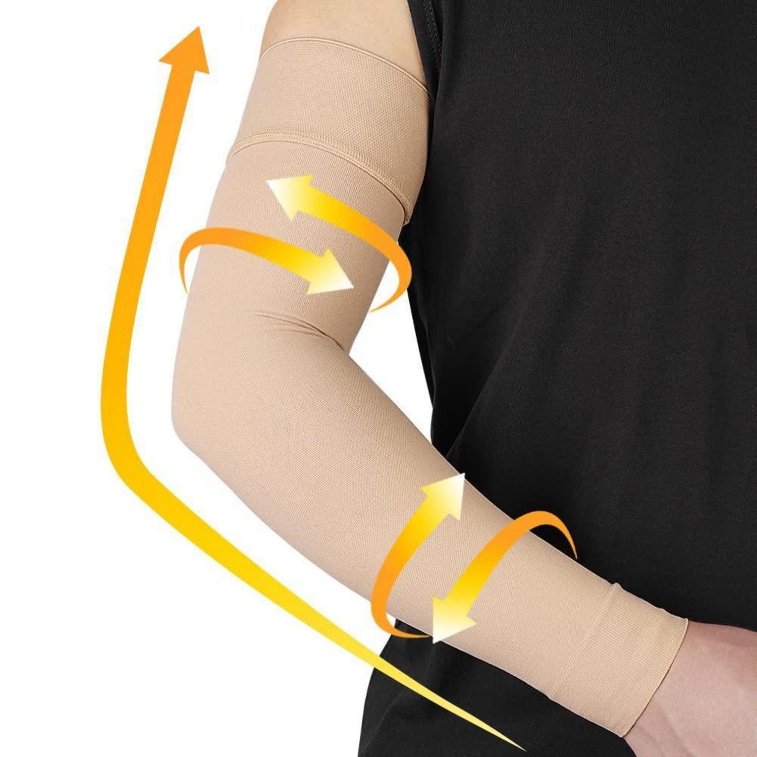 LuxusKollektion Armlinge Kompressionsarm Sleeve beige XL