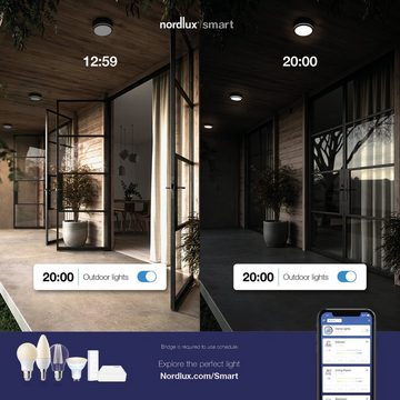 Nordlux LED-Leuchtmittel Smartlight, E27, 1 St., Farbwechsler, Smart Home Starter Kit+2 Leuchtmittel + Bridge,mit Wifi oder Bluetooth