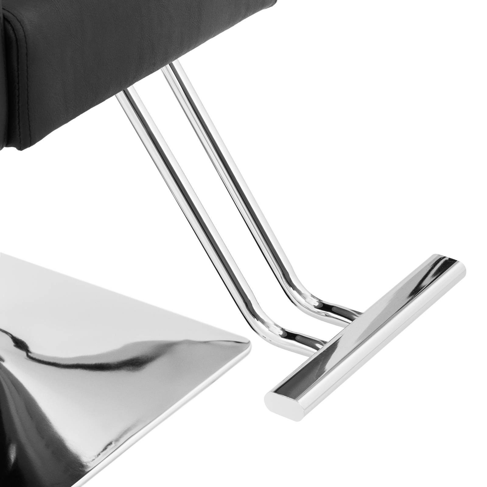 Physa Armlehnstuhl Friseurstuhl mit Fußstütze höhenverstellbar Barber-Stuhl 150 kg Cottam, Schwarz – Bild 4 von 5
