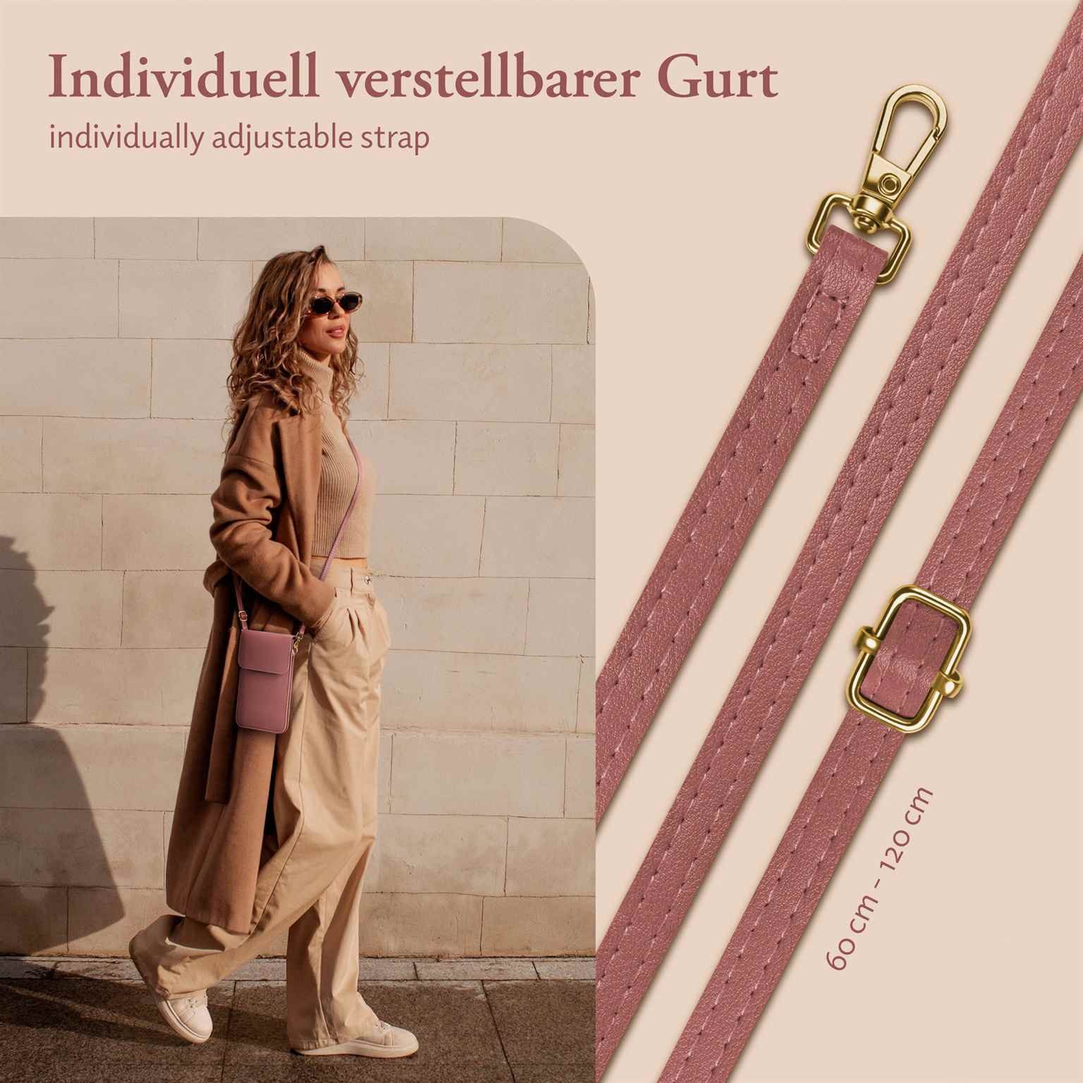 moex Handyhülle moex® CitySling für Fairphone 3, Handytasche zum Umhängen kleine Handtasche mit Handyfach Touch-Fenster