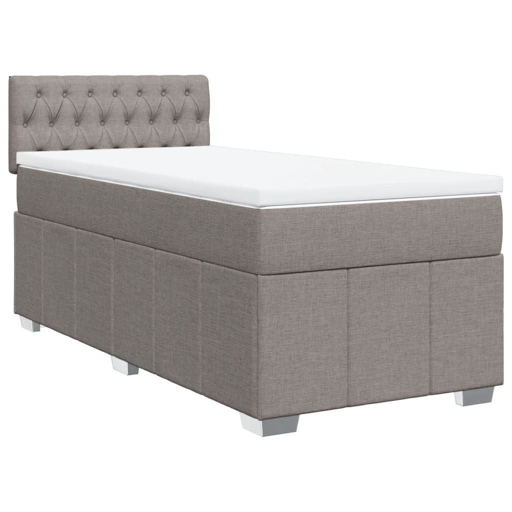 vidaXL Bett Boxspringbett mit Matratze Taupe günstig online kaufen