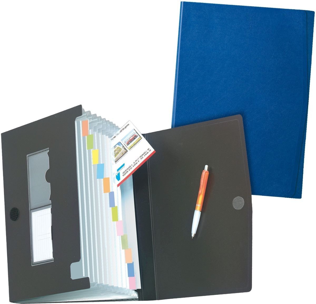 Fächermappe Fächermappe A4 PP 12 Fächer farbig sortiert.