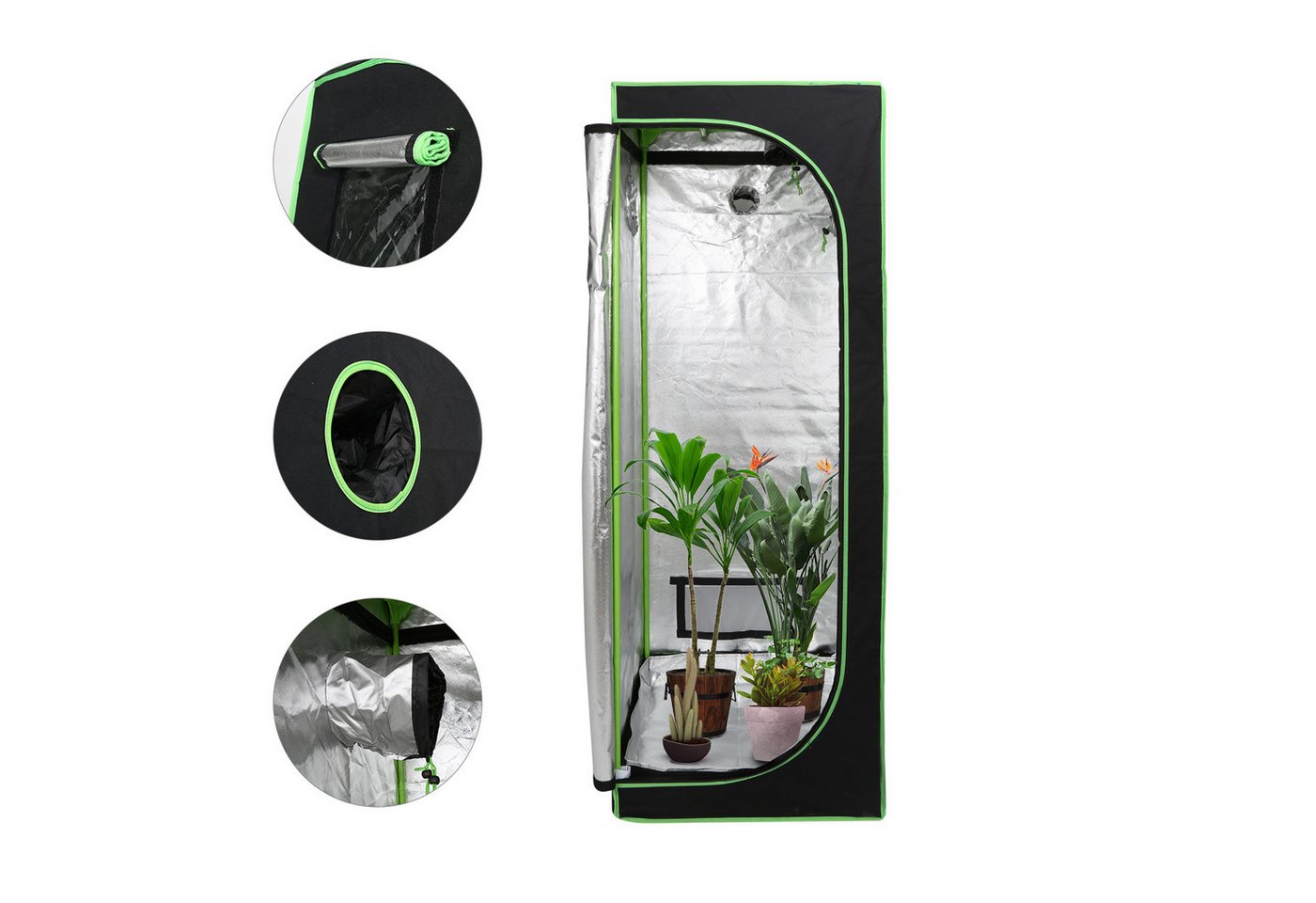Clanmacy Gewächshaus Growbox Pflanzenzucht Indoor 60x60x180cm Growzelt Grow Tent, mit Sichtfenster, Regulierbare Belüftungsöffnungen, UV-Schutz, Langlebig | Rabatt: 20% Clanmacy Gewächshaus Growbox Pflanzenzucht Indoor 60x60x180cm Growzelt Grow Tent, mit Sichtfenster, Regulierbare Belüftungsöffnungen, UV-Schutz, Langlebig | Rabatt: 20%