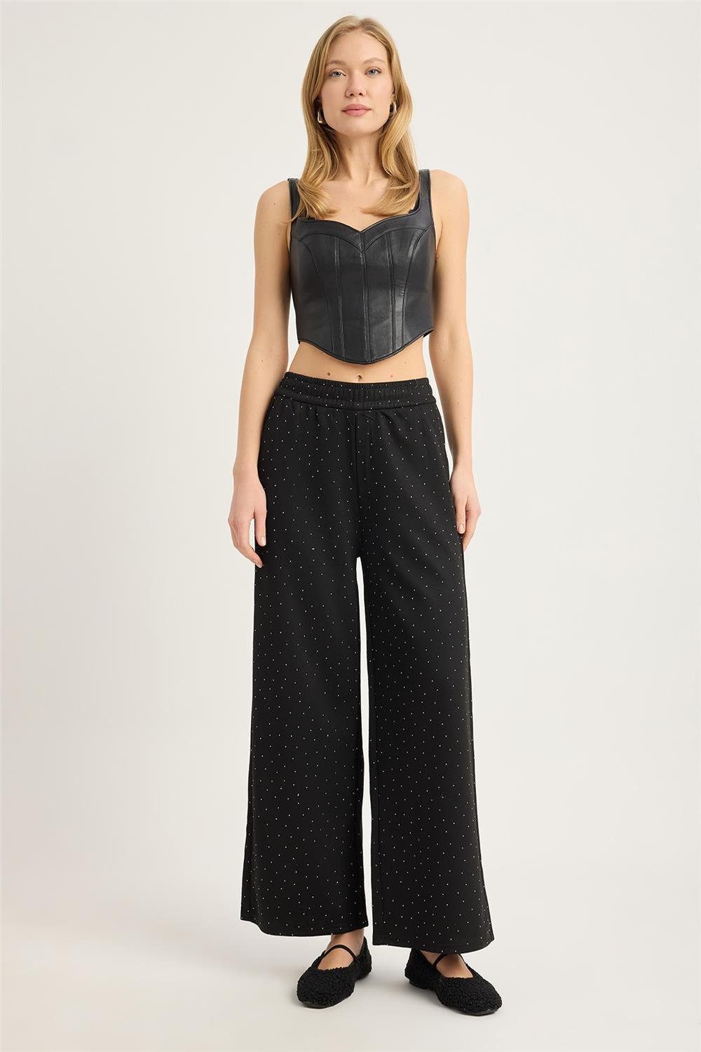 HomeStore Bequeme Jeans Vollständig verzierte Hose