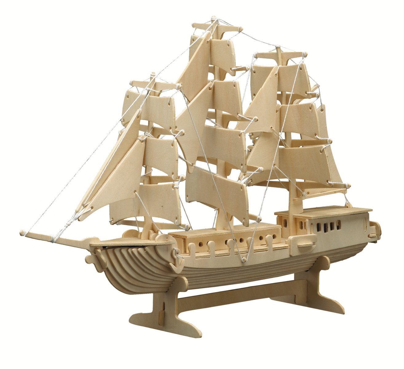 Pebaro 3D-Puzzle Holzbausatz Segelschiff, 869, 80 günstig online kaufen