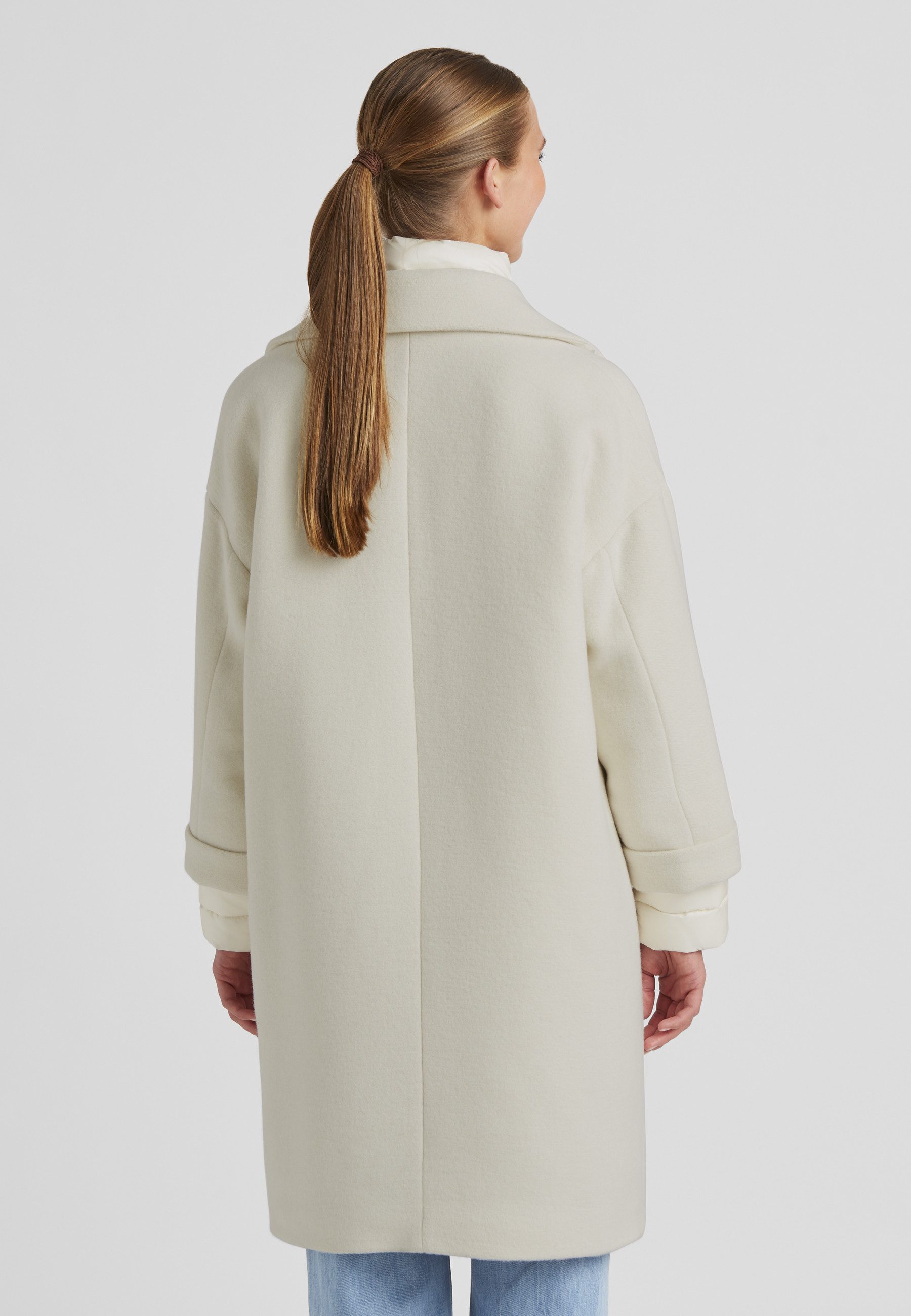 Milestone Langmantel MSBella Damen klassisch Knöpfe, Reißverschluss