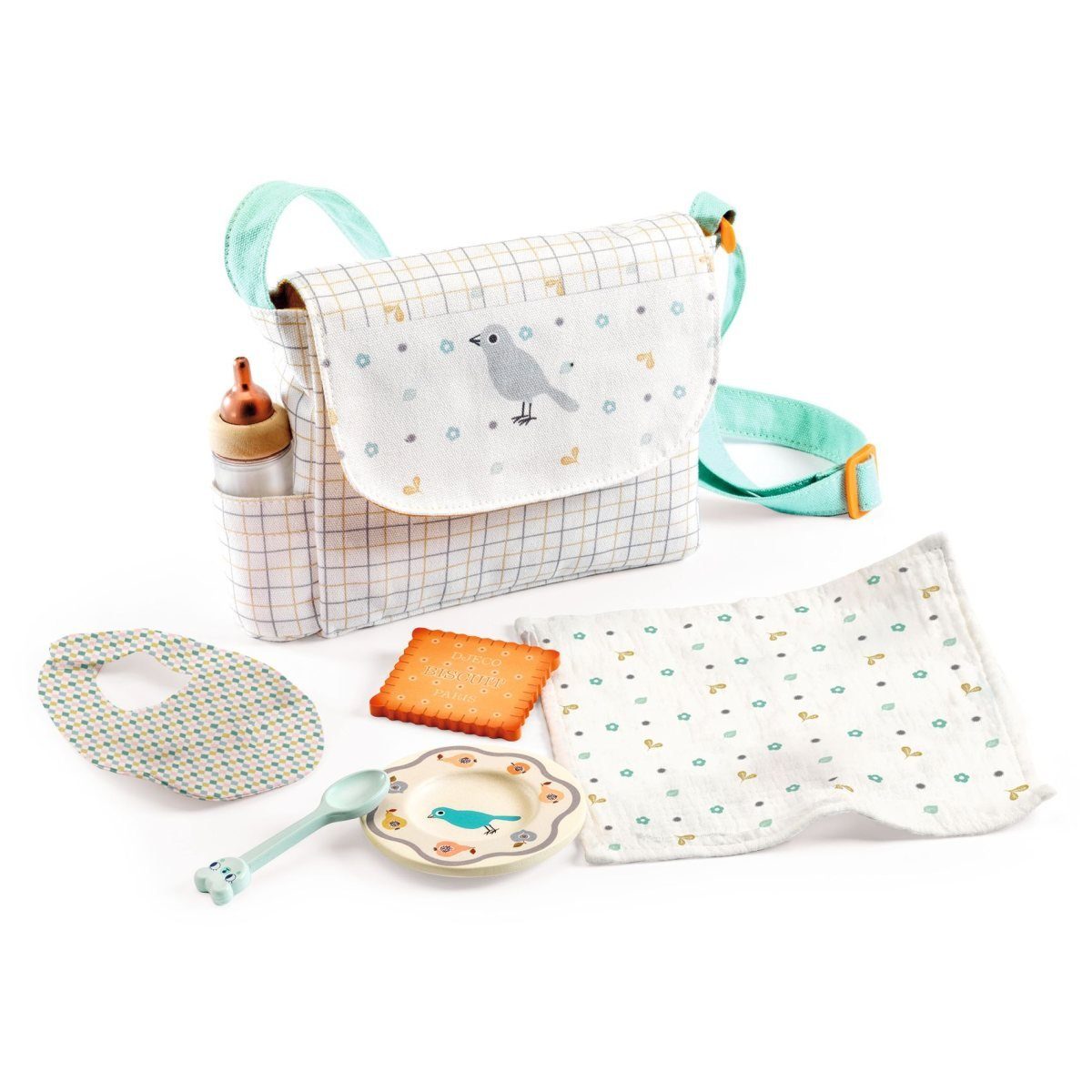 Puppen Accessoires-Set POMEA Puppen Wickeltasche Mahlzeit DJ07855